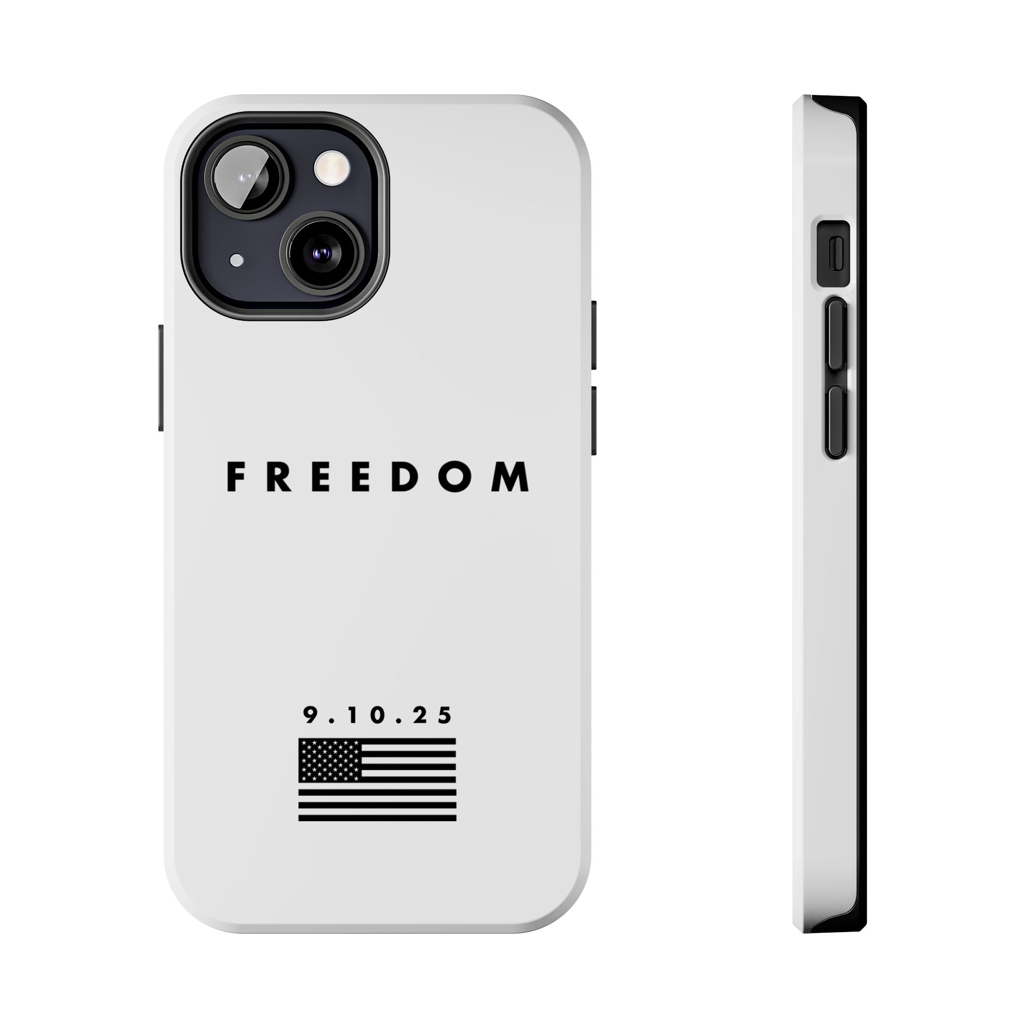 Freedom Charlie Kirk Turning Point USA Tough Phone Cases - Rugged Protection, USA Flag Design, Perfect for Patriots, Gifts for Veterans, Independence Day