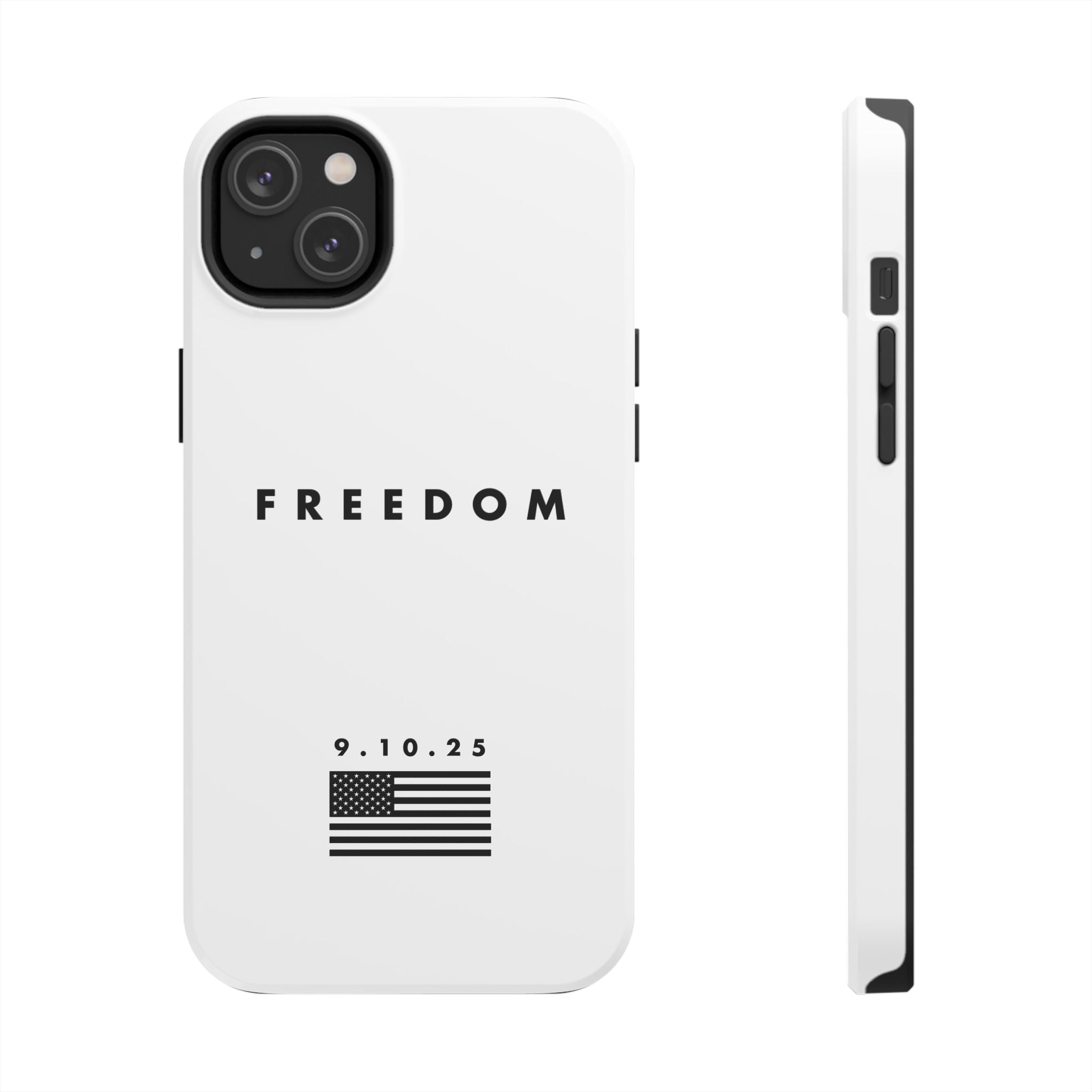 Freedom Charlie Kirk Turning Point USA Tough Phone Cases - Rugged Protection, USA Flag Design, Perfect for Patriots, Gifts for Veterans, Independence Day