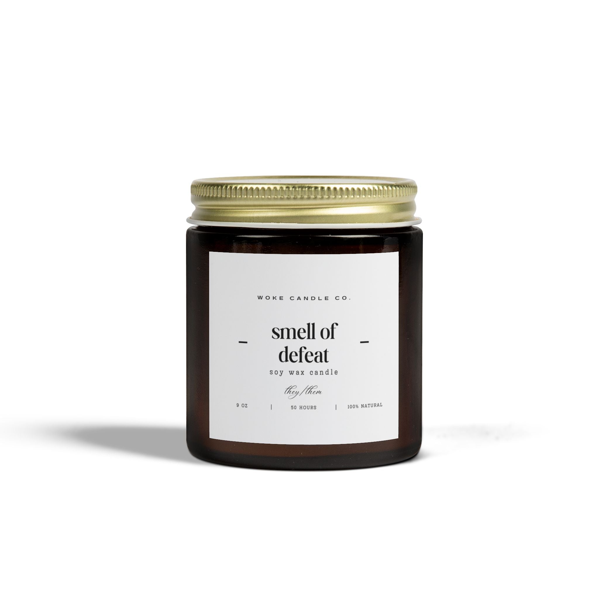 Woke Candel Co - Smell of Defeat, Cozy Home Decor, Relaxation Gift, Self-Care Essentials, Aromatherapy, Gift for Her