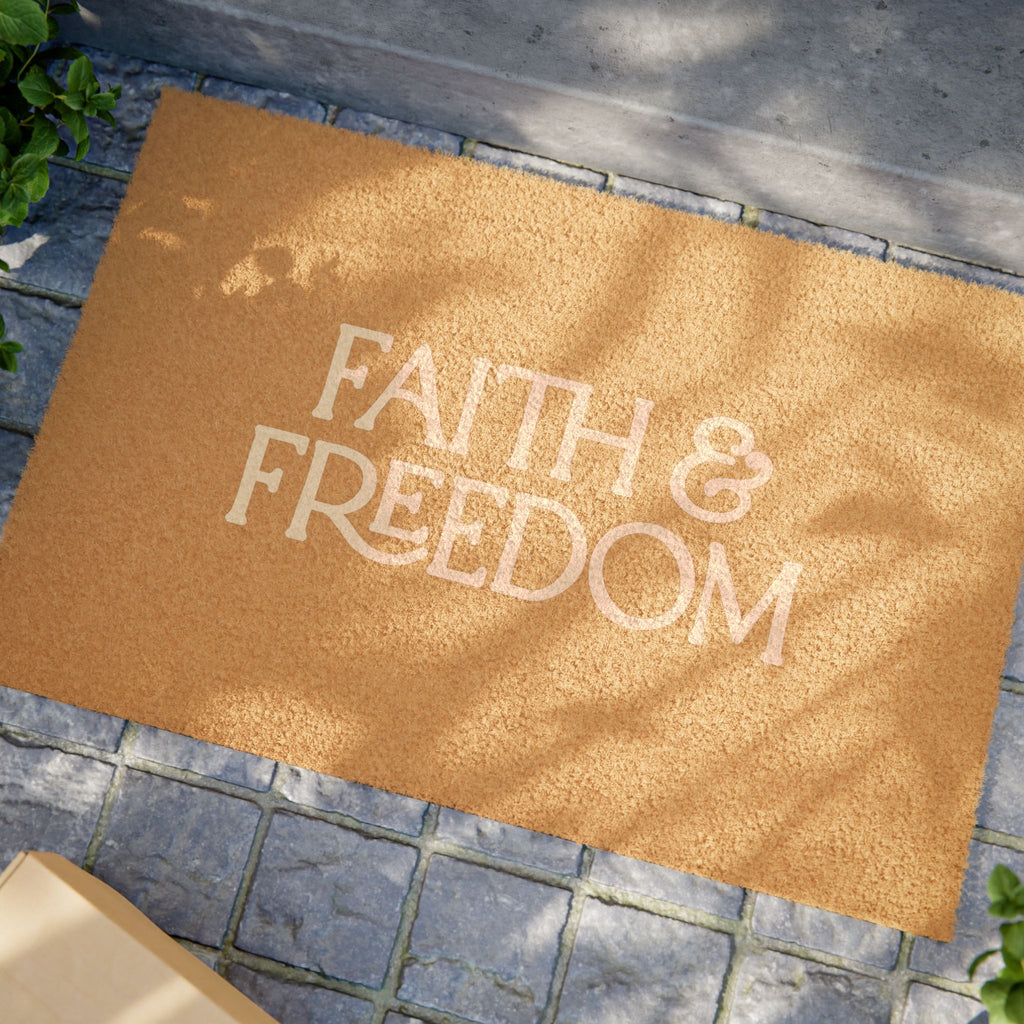 Faith & Freedom Doormat