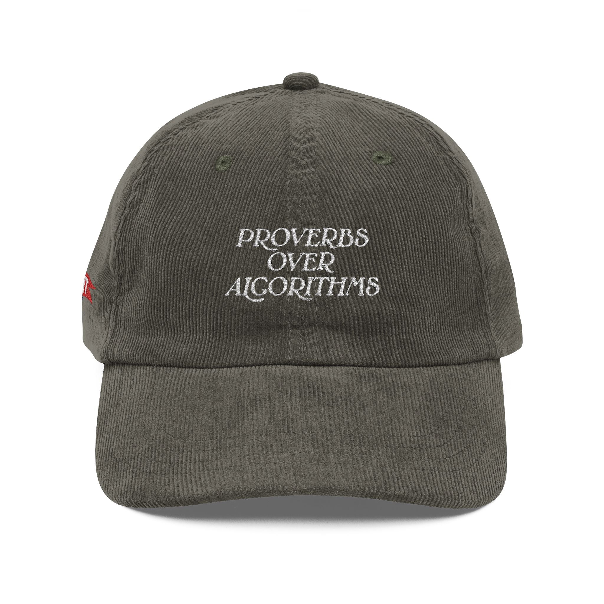Proverbs Over Algorithms Corduroy Hat