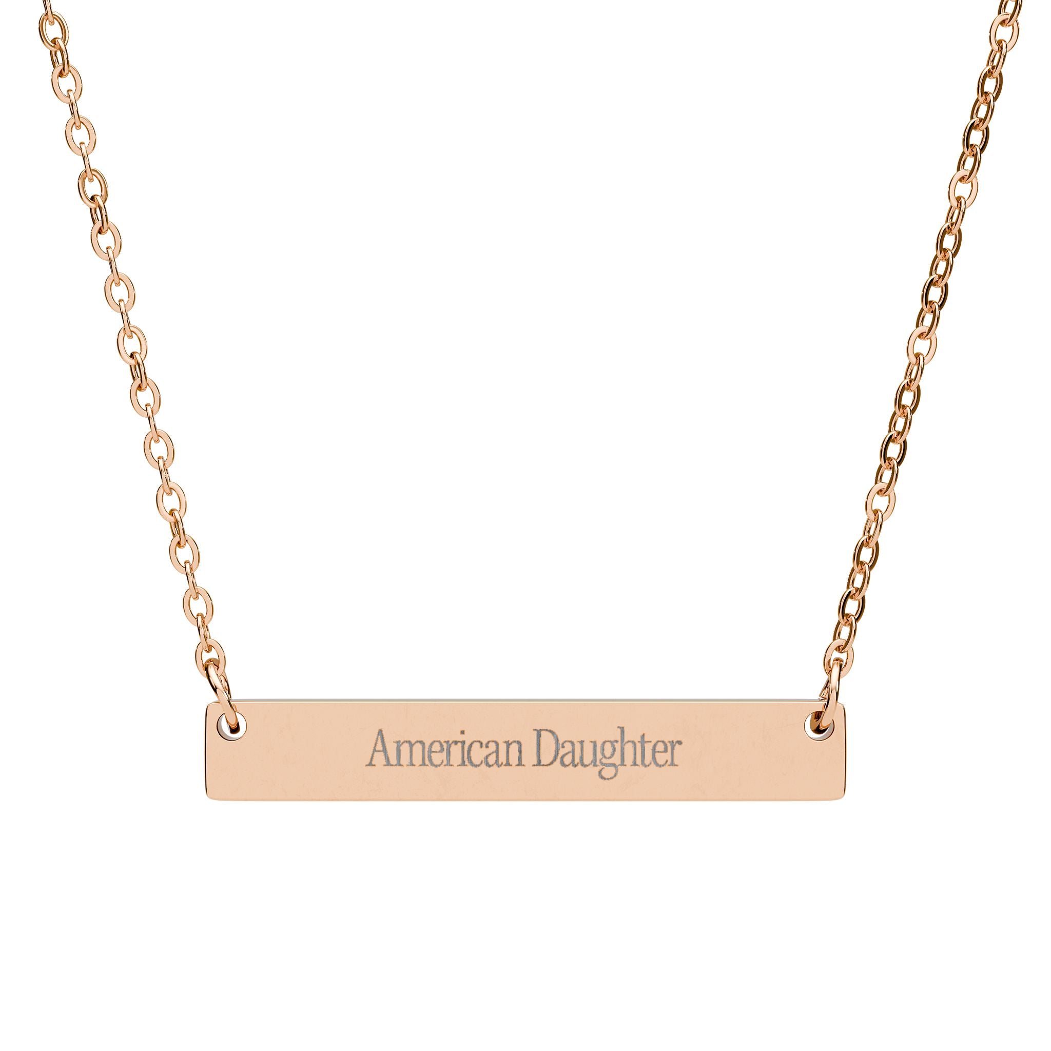 American Daughter Bar Necklace