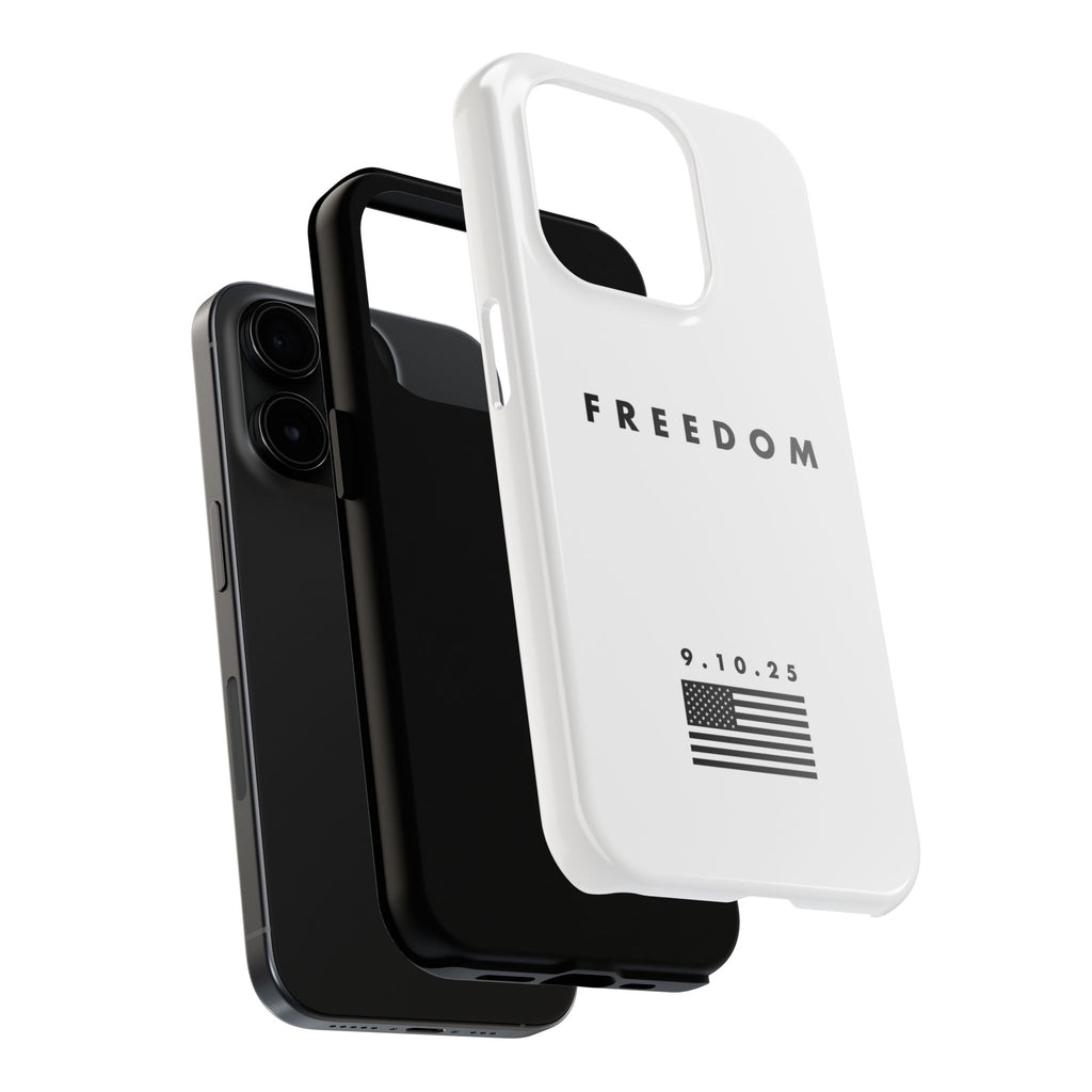 Freedom Charlie Kirk Turning Point USA Tough Phone Cases - Rugged Protection, USA Flag Design, Perfect for Patriots, Gifts for Veterans, Independence Day