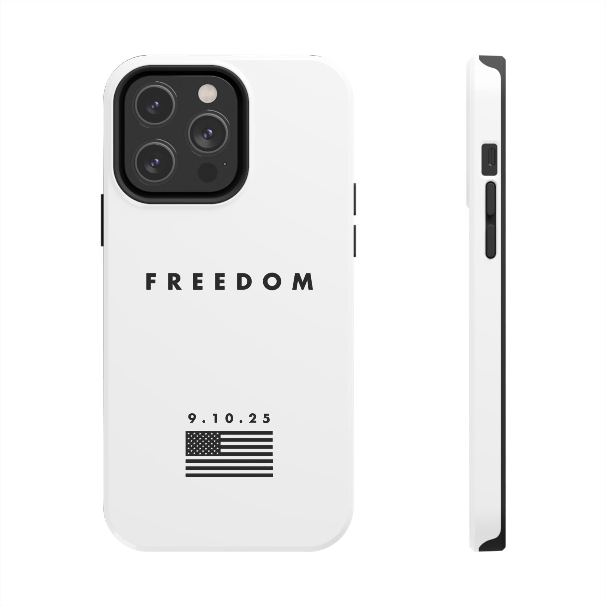 Freedom Charlie Kirk Turning Point USA Tough Phone Cases - Rugged Protection, USA Flag Design, Perfect for Patriots, Gifts for Veterans, Independence Day