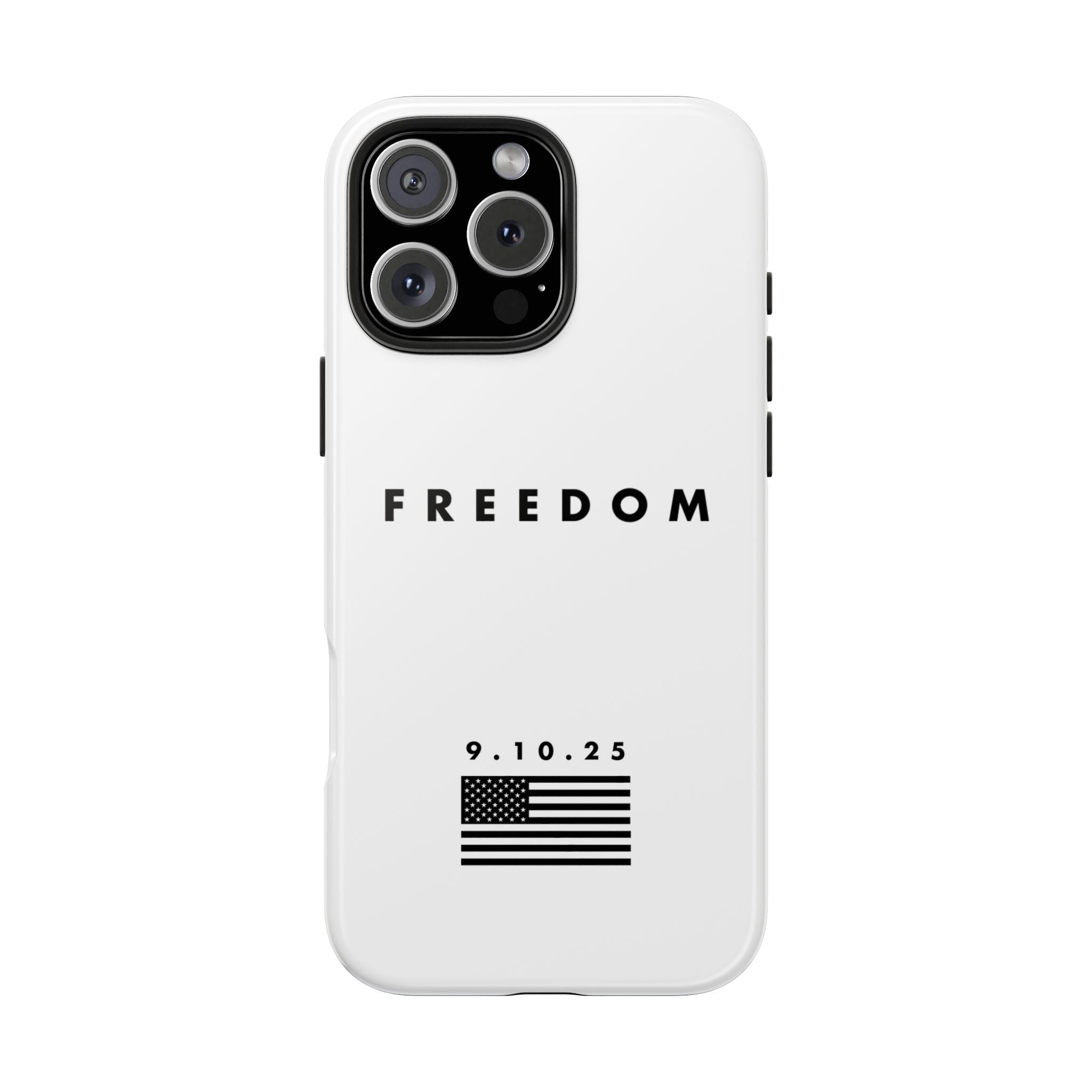 Freedom Charlie Kirk Turning Point USA Tough Phone Cases - Rugged Protection, USA Flag Design, Perfect for Patriots, Gifts for Veterans, Independence Day