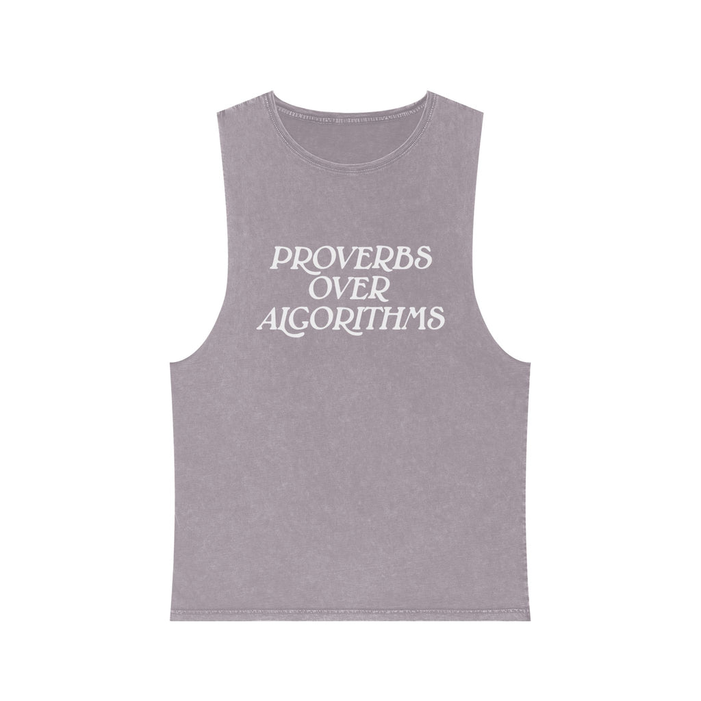 Proverbs Over Algorithms Tank Top