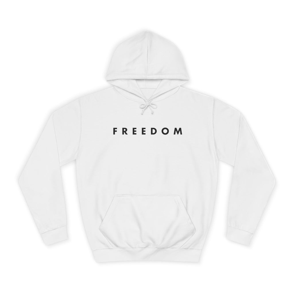 Freedom Unisex College Hoodie, Casual Sweatshirt, American Flag Apparel, College Student Gift, Independence Day Hoodie, Everyday Comfort