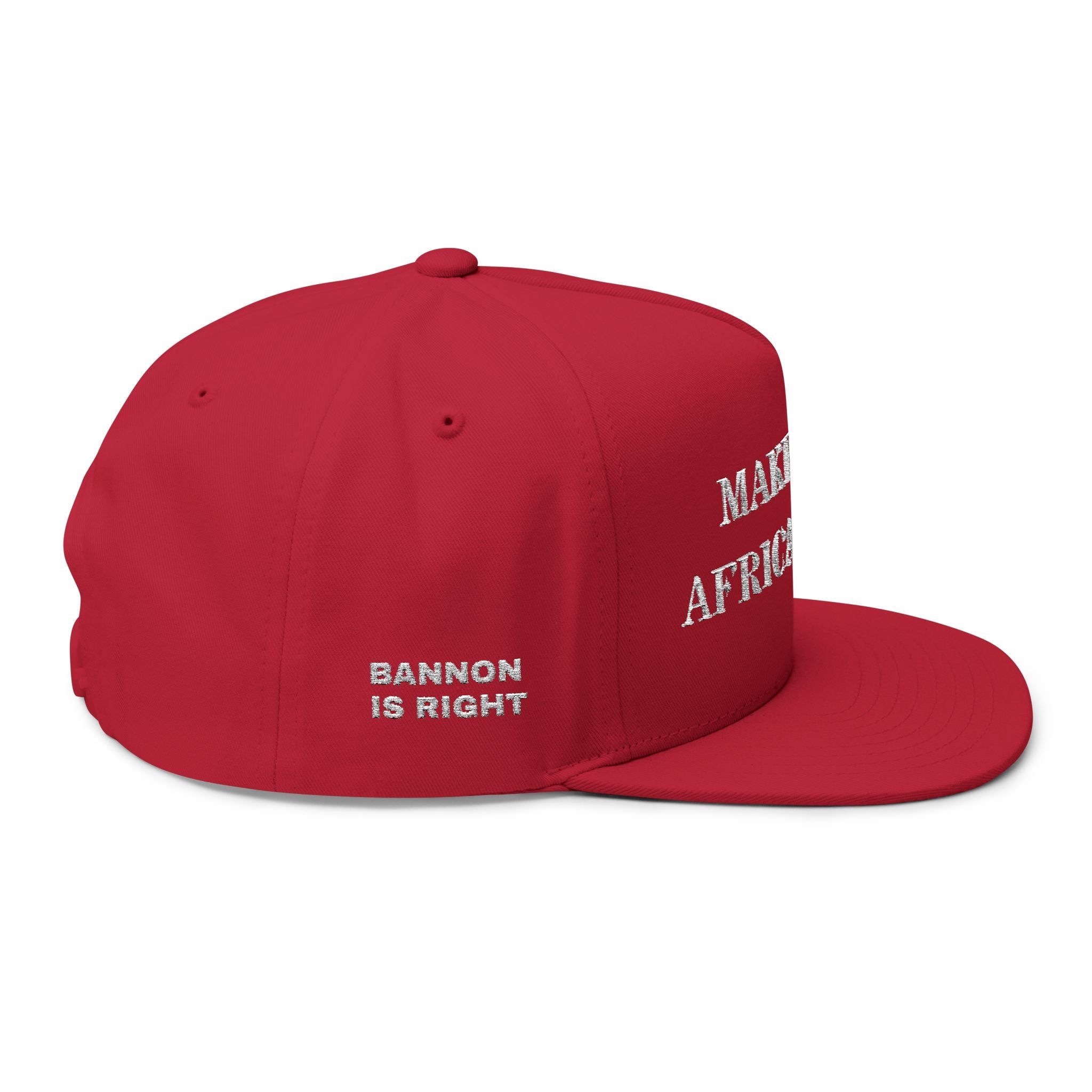 Embroidered Flat Bill Cap - Make Elon African Again, Trendy Baseball Hat, Gift for Fans, Statement Hat, Unique Fashion Accessory