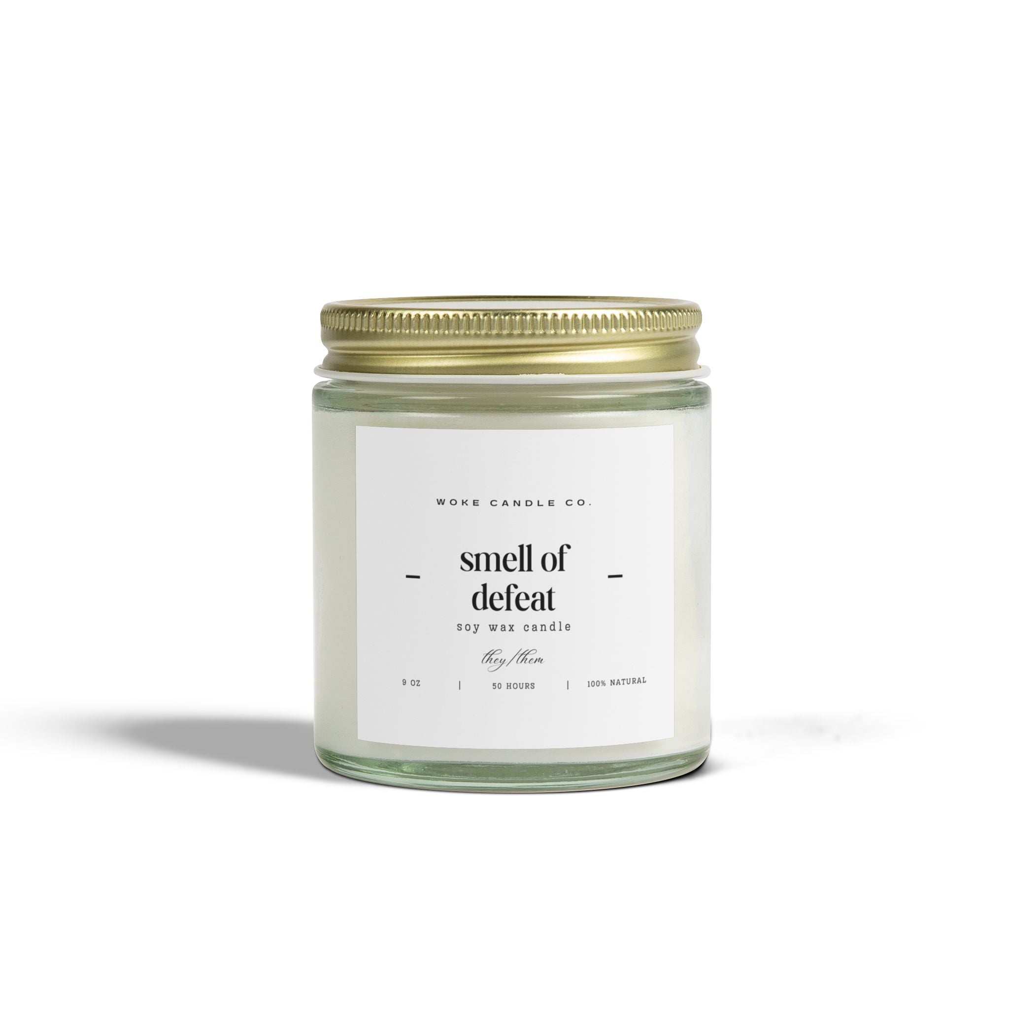 Woke Candel Co - Smell of Defeat, Cozy Home Decor, Relaxation Gift, Self-Care Essentials, Aromatherapy, Gift for Her