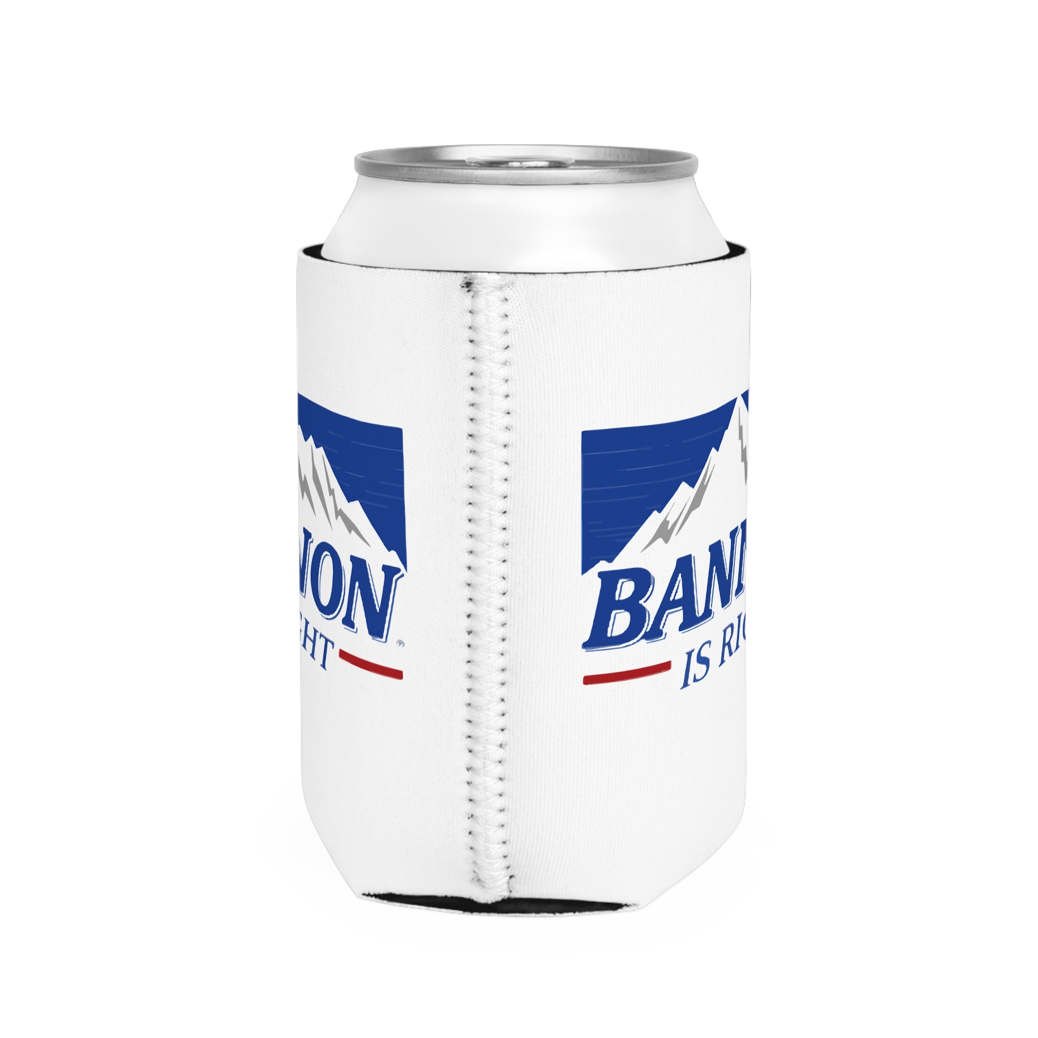 Bannon Is Right Can Cooler Sleeve, Fun Beverage Holder, Custom Drink Insulator, Summer BBQ Essential, Party Favor, Gift Idea