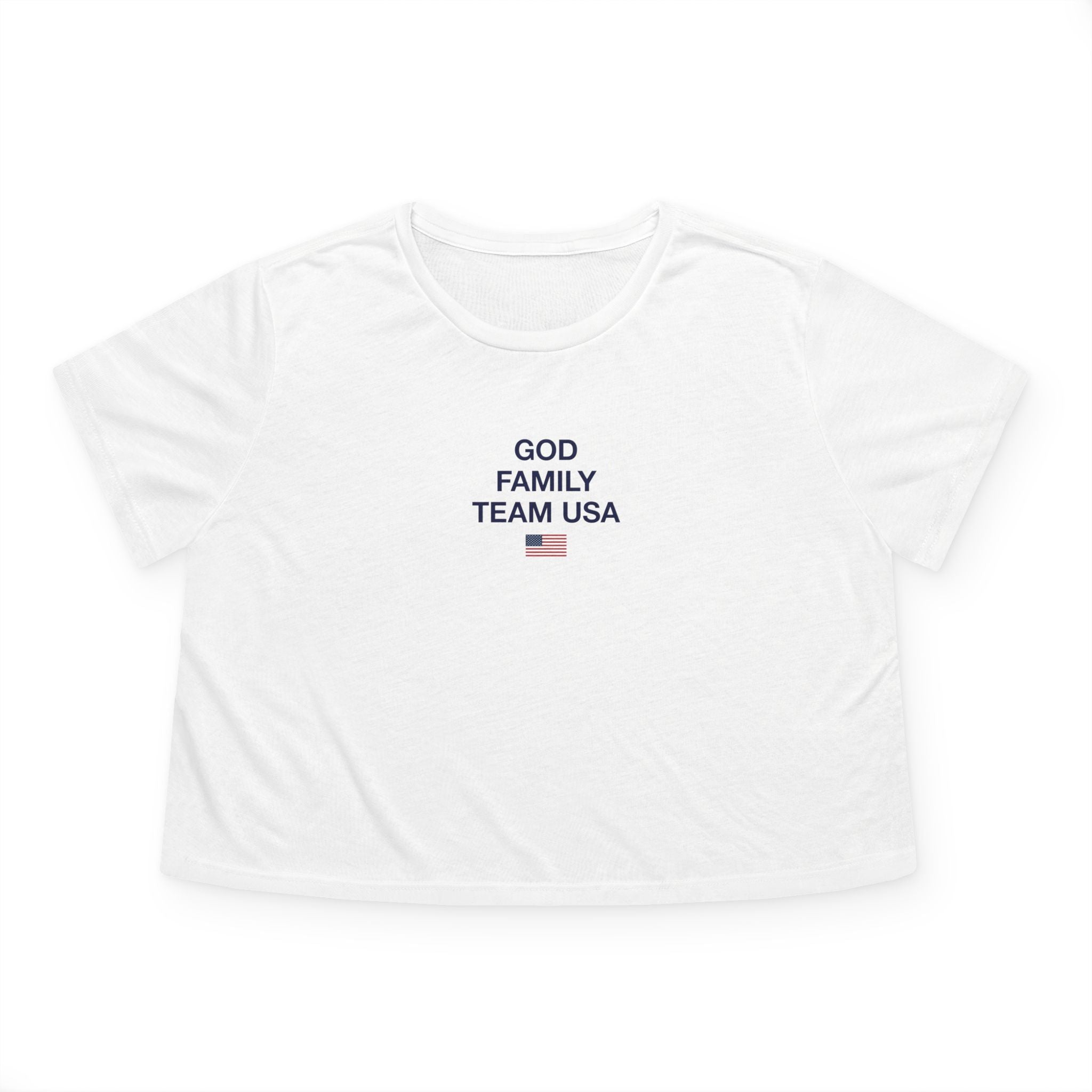 God Family Team USA Olympics Milano Cortina Cropped Tee
