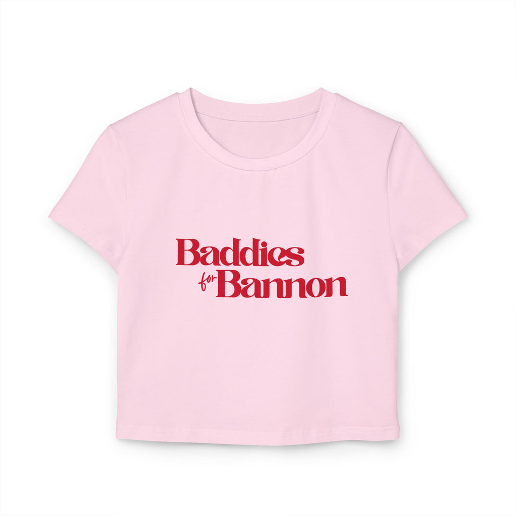 Cute Casual Baddies & Bannon Women's Baby Tee, Summer Top, Trendy T-Shirt, Gift for Friends, Feminine Style