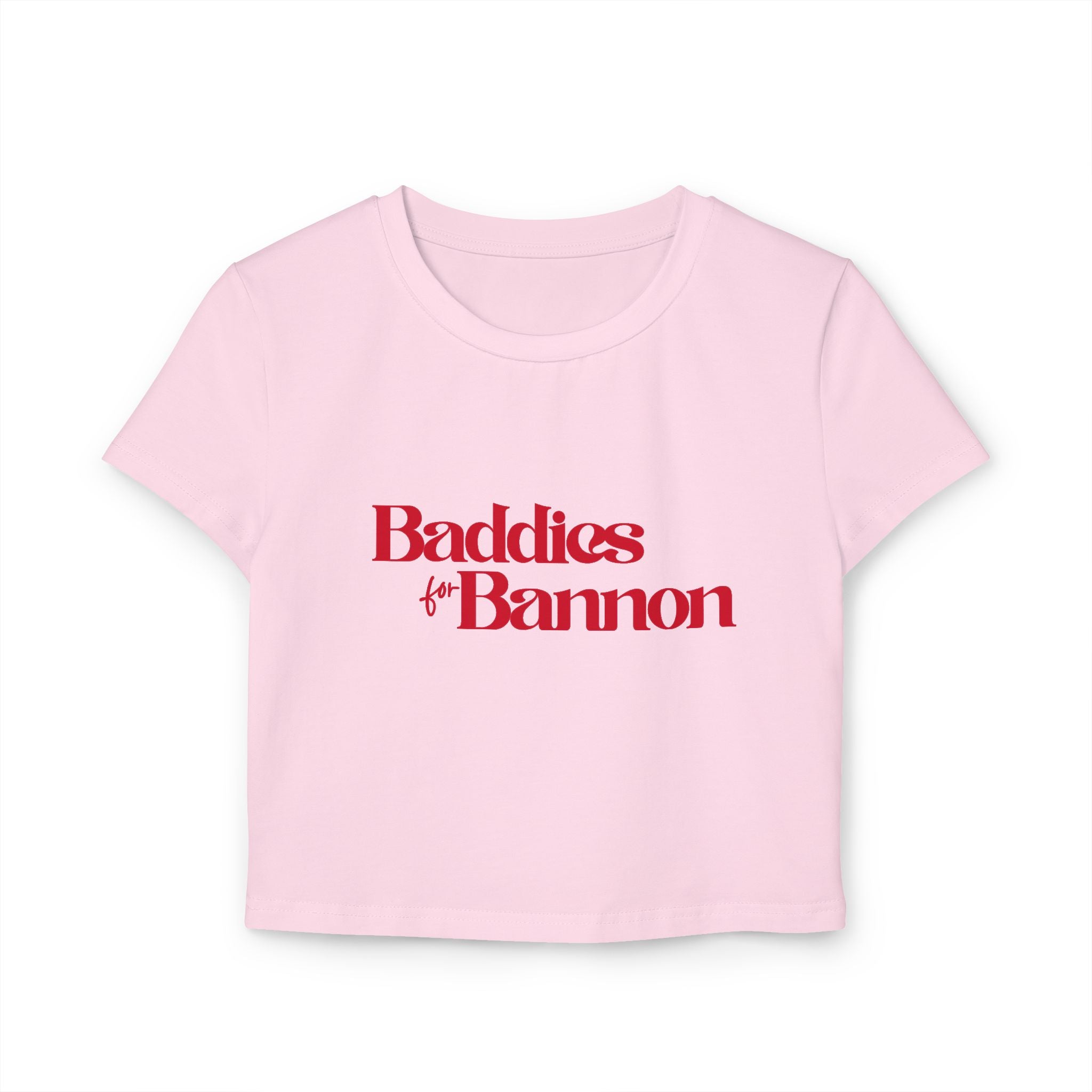 Cute Casual Baddies & Bannon Women's Baby Tee, Summer Top, Trendy T-Shirt, Gift for Friends, Feminine Style