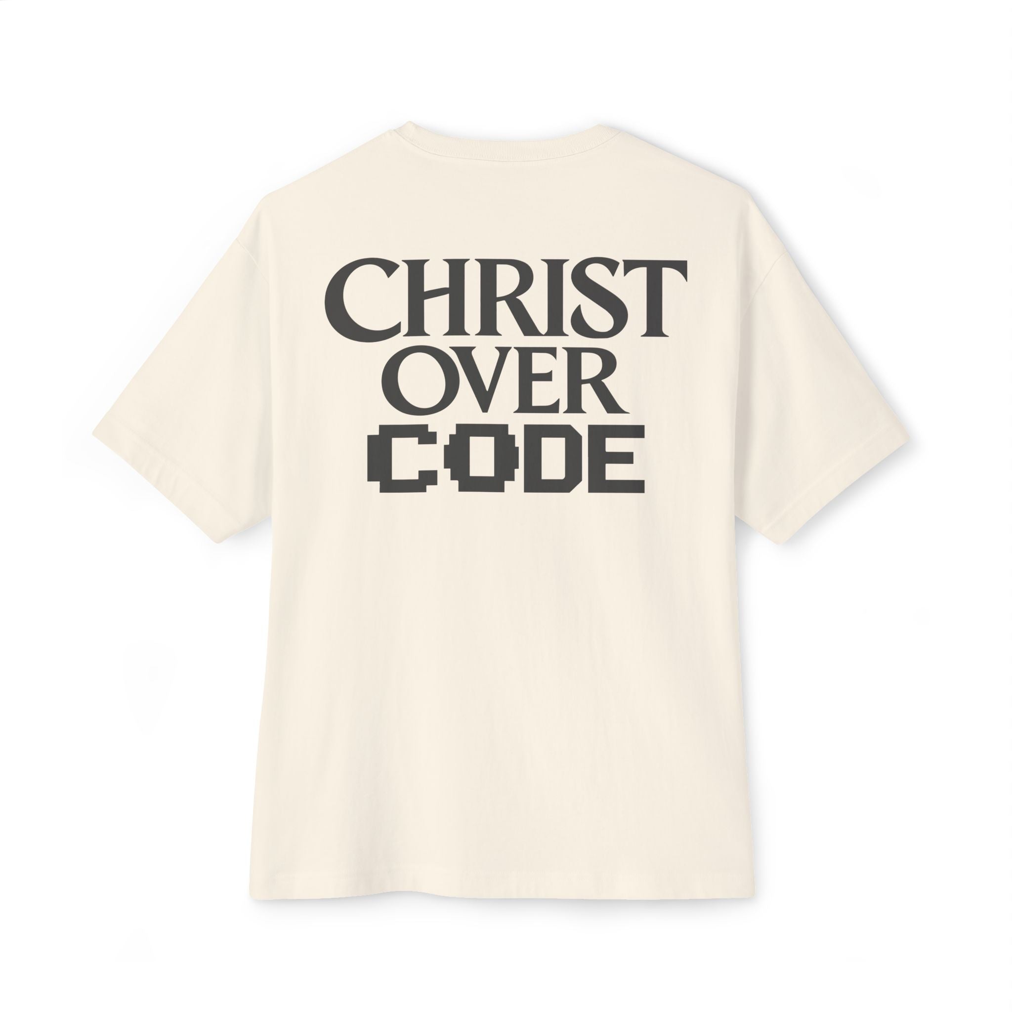 Christ Over Code Oversized Boxy Tee