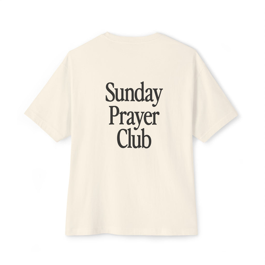Sunday Prayer Club Oversized Boxy T‑Shirt