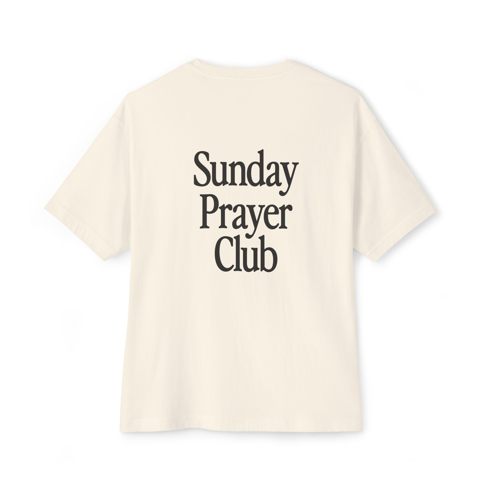 Sunday Prayer Club Oversized Boxy T‑Shirt