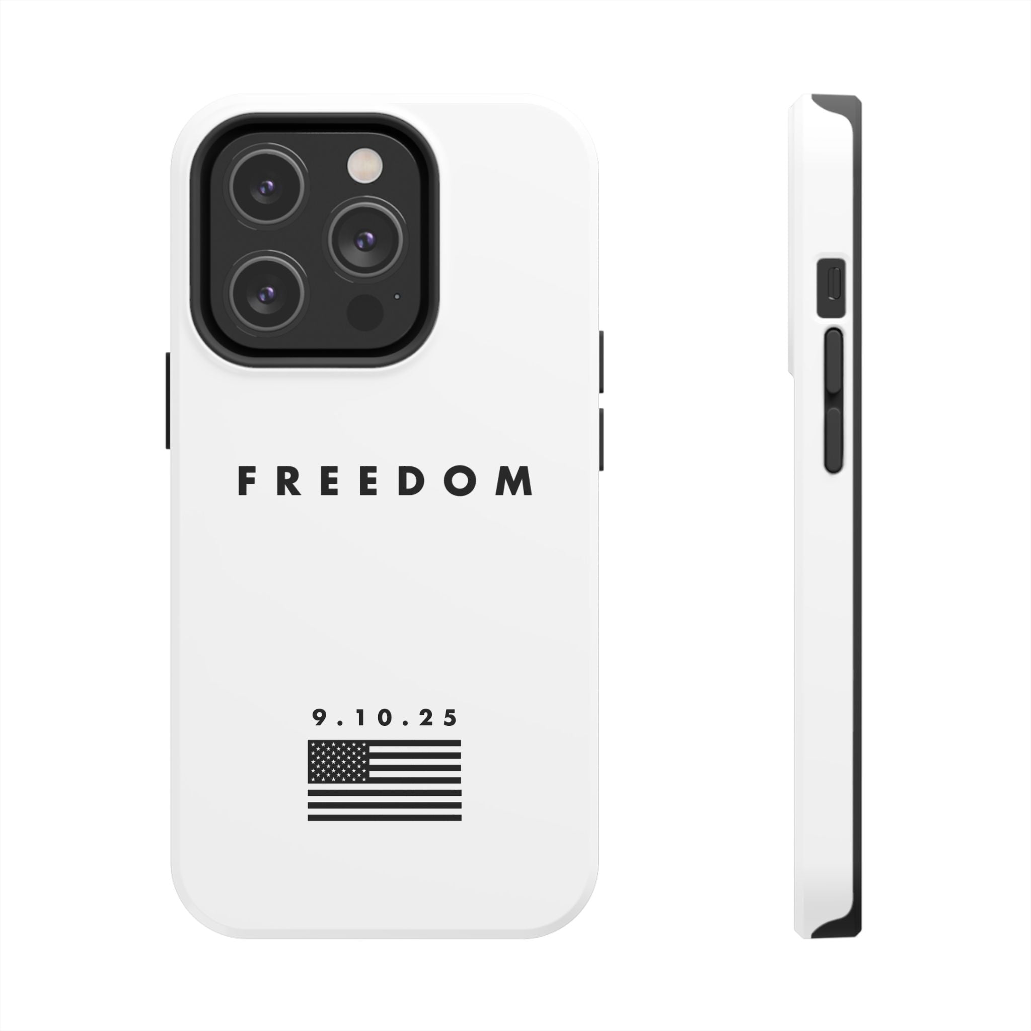 Freedom Charlie Kirk Turning Point USA Tough Phone Cases - Rugged Protection, USA Flag Design, Perfect for Patriots, Gifts for Veterans, Independence Day