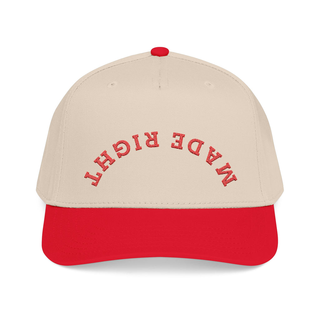 Made Right Curved Embroidered Baseball Cap - Red