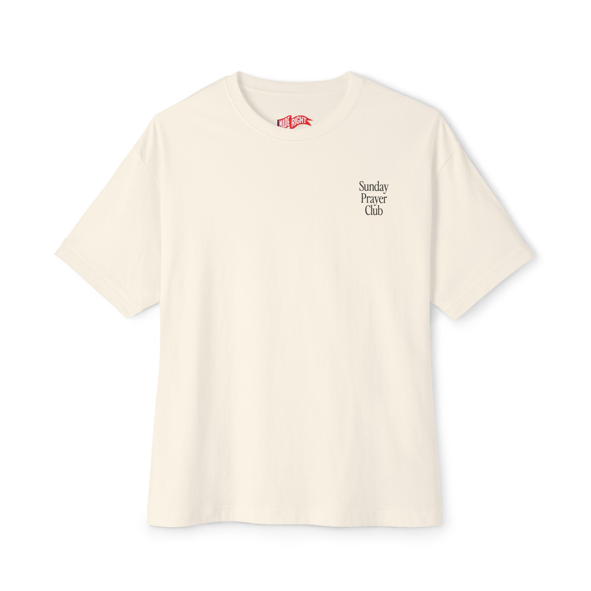 Sunday Prayer Club Oversized Boxy T‑Shirt