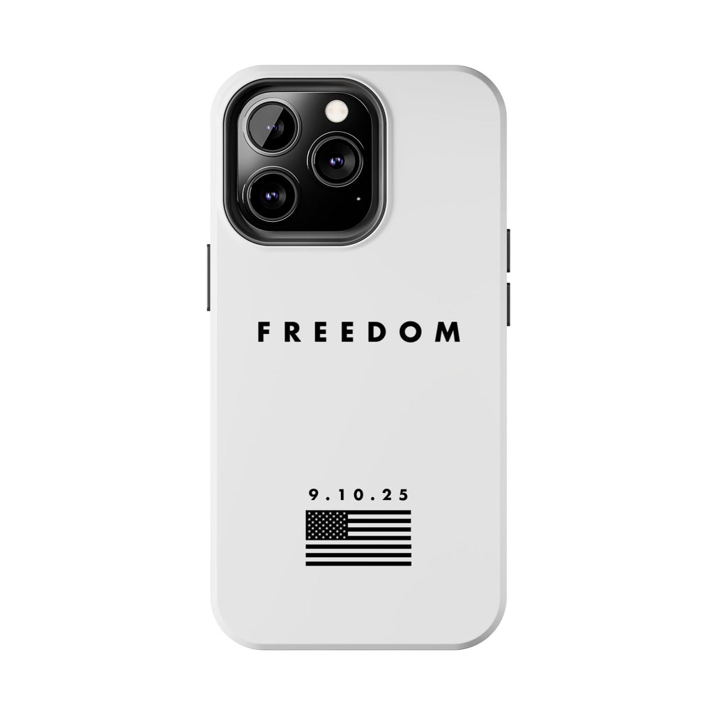 Freedom Charlie Kirk Turning Point USA Tough Phone Cases - Rugged Protection, USA Flag Design, Perfect for Patriots, Gifts for Veterans, Independence Day