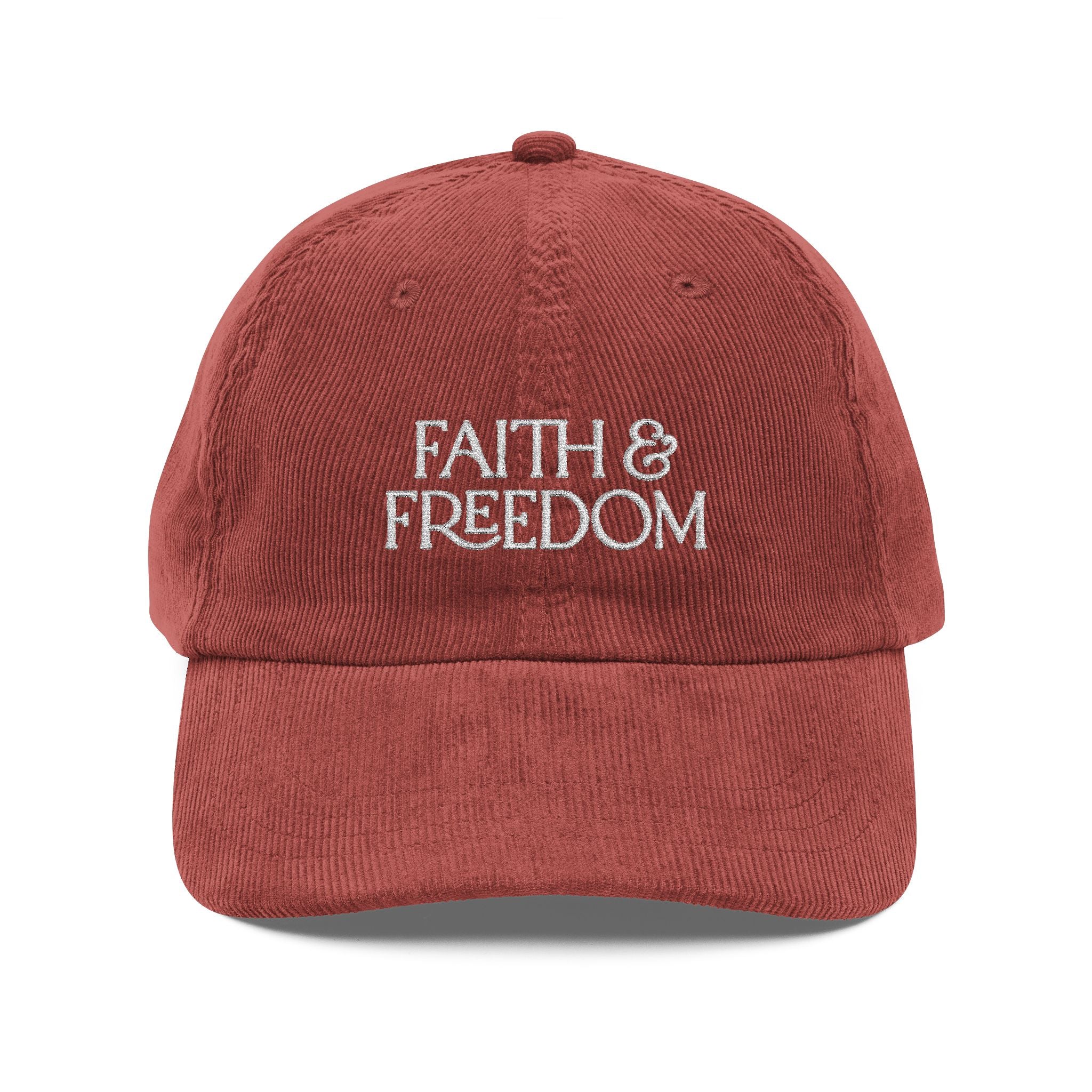 Faith & Freedom Vintage Corduroy Cap