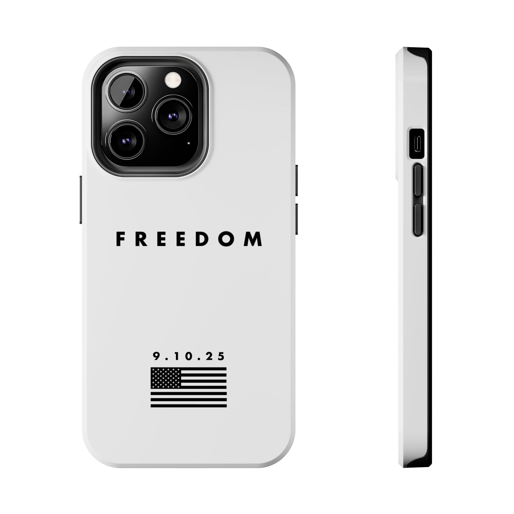 Freedom Charlie Kirk Turning Point USA Tough Phone Cases - Rugged Protection, USA Flag Design, Perfect for Patriots, Gifts for Veterans, Independence Day
