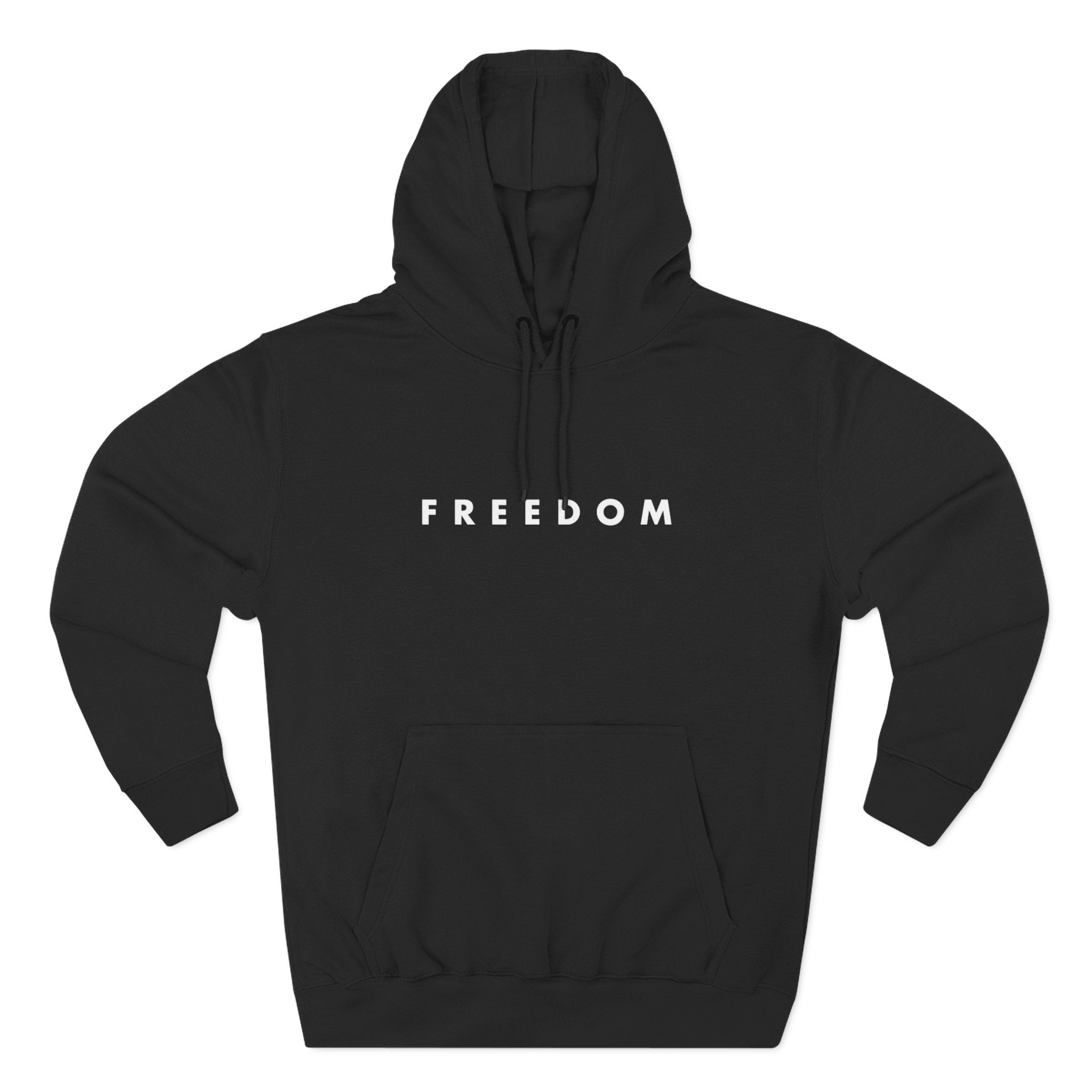 Three-Panel Fleece Hoodie - Freedom Charlie Kirk Turning Point USA Design