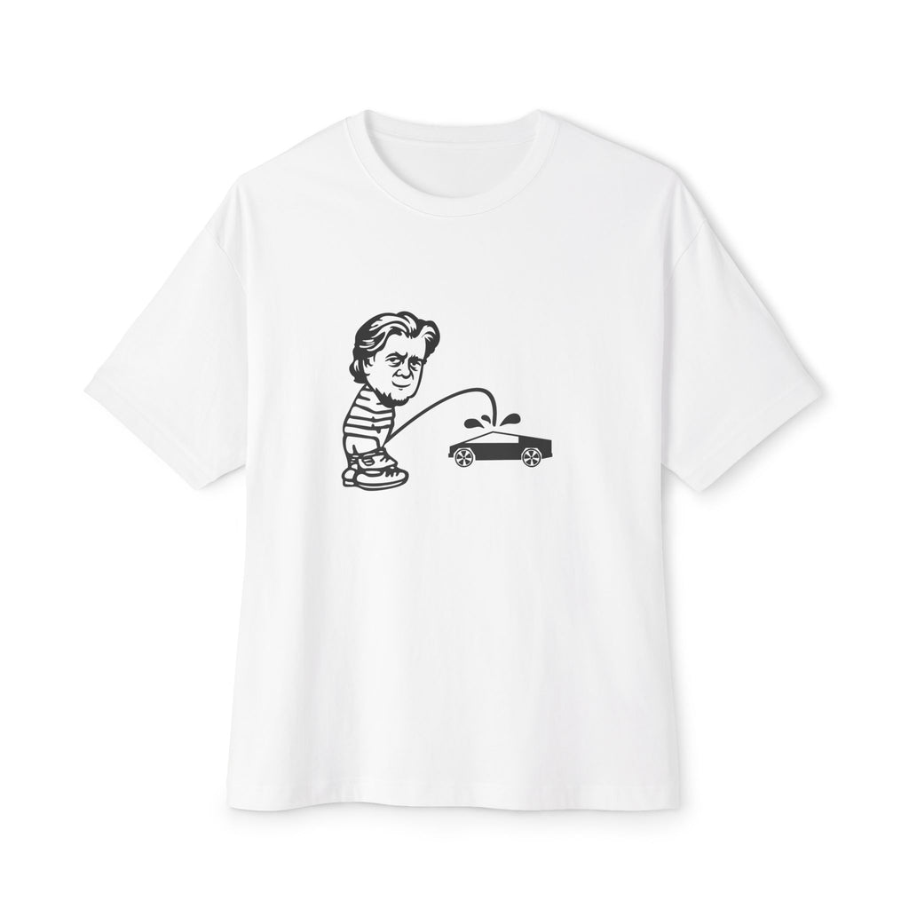Bannon Peeing on Cybertruck Men's Tee
