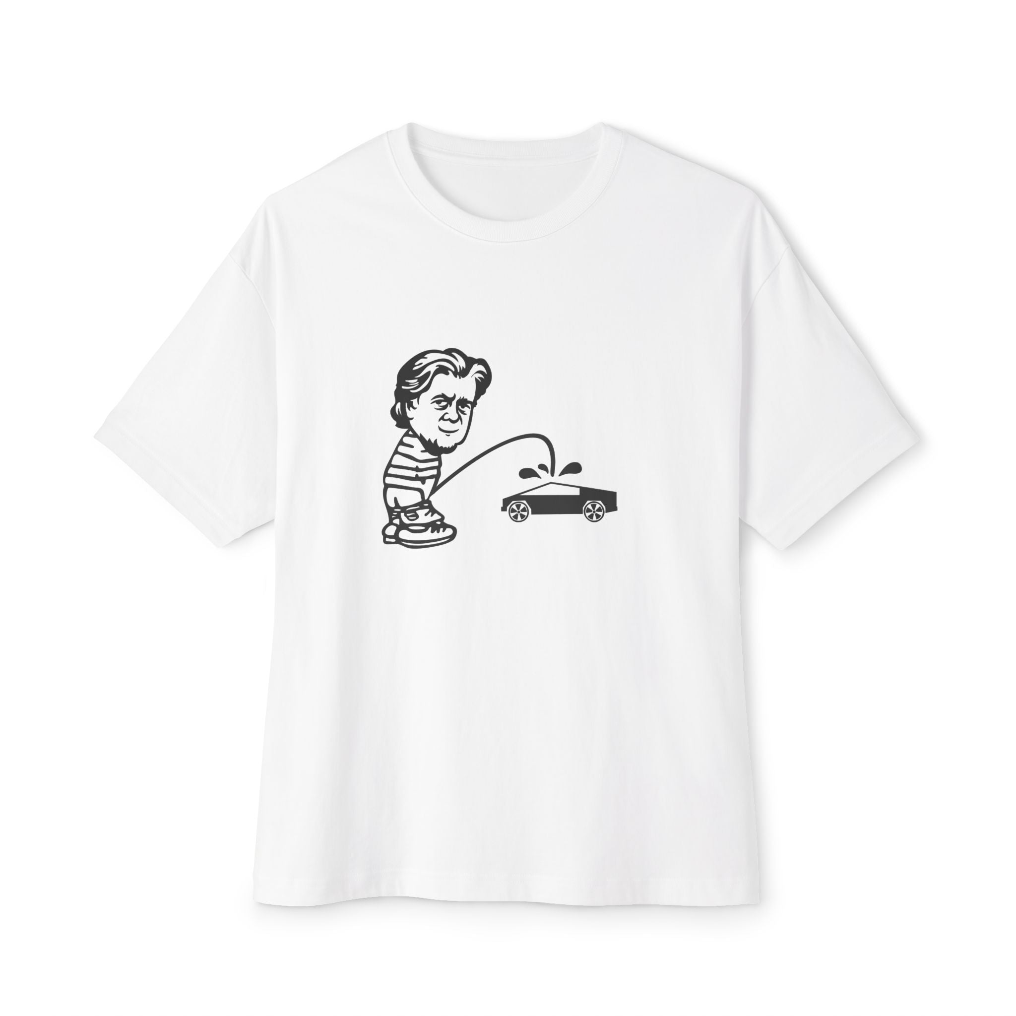 Bannon Peeing on Cybertruck Men's Tee