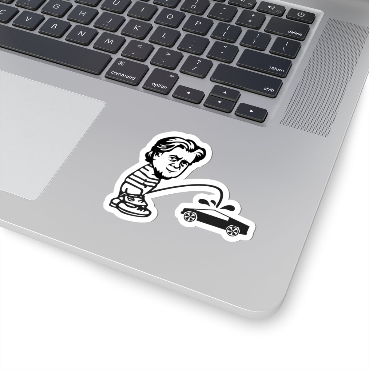 Bannon Peeing on Cybertruck Vinyl Sticker