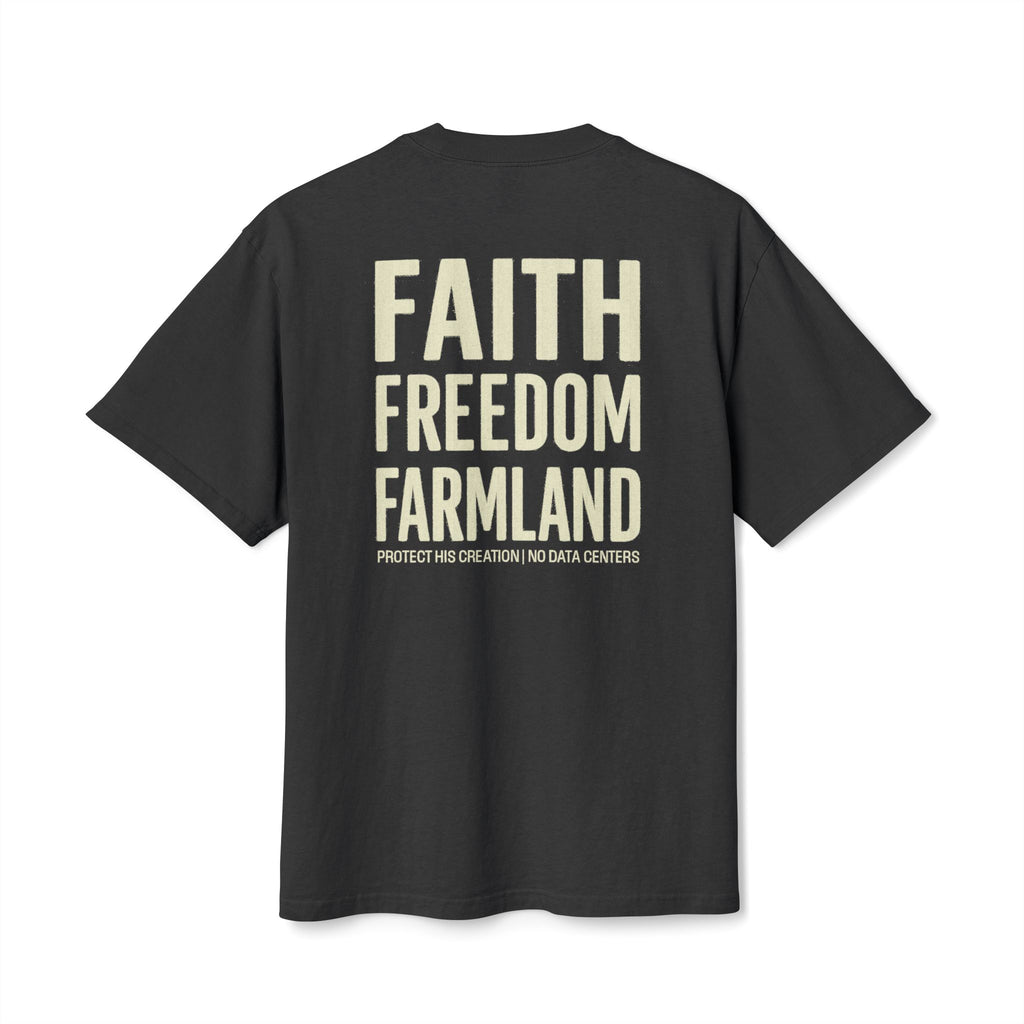 Faith Freedom Farmland Faded Tee