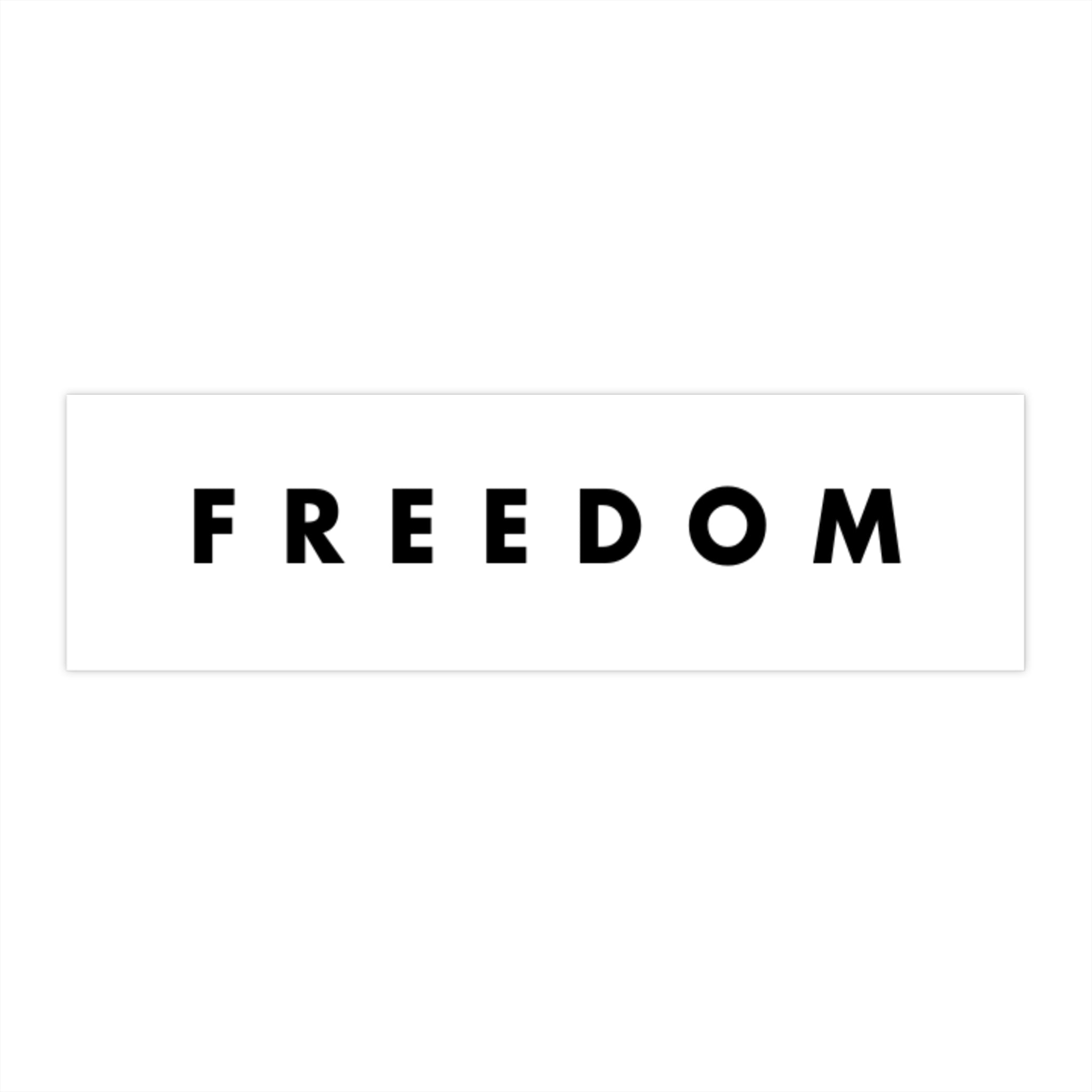 Charlie Kirk Freedom Bumper Sticker
