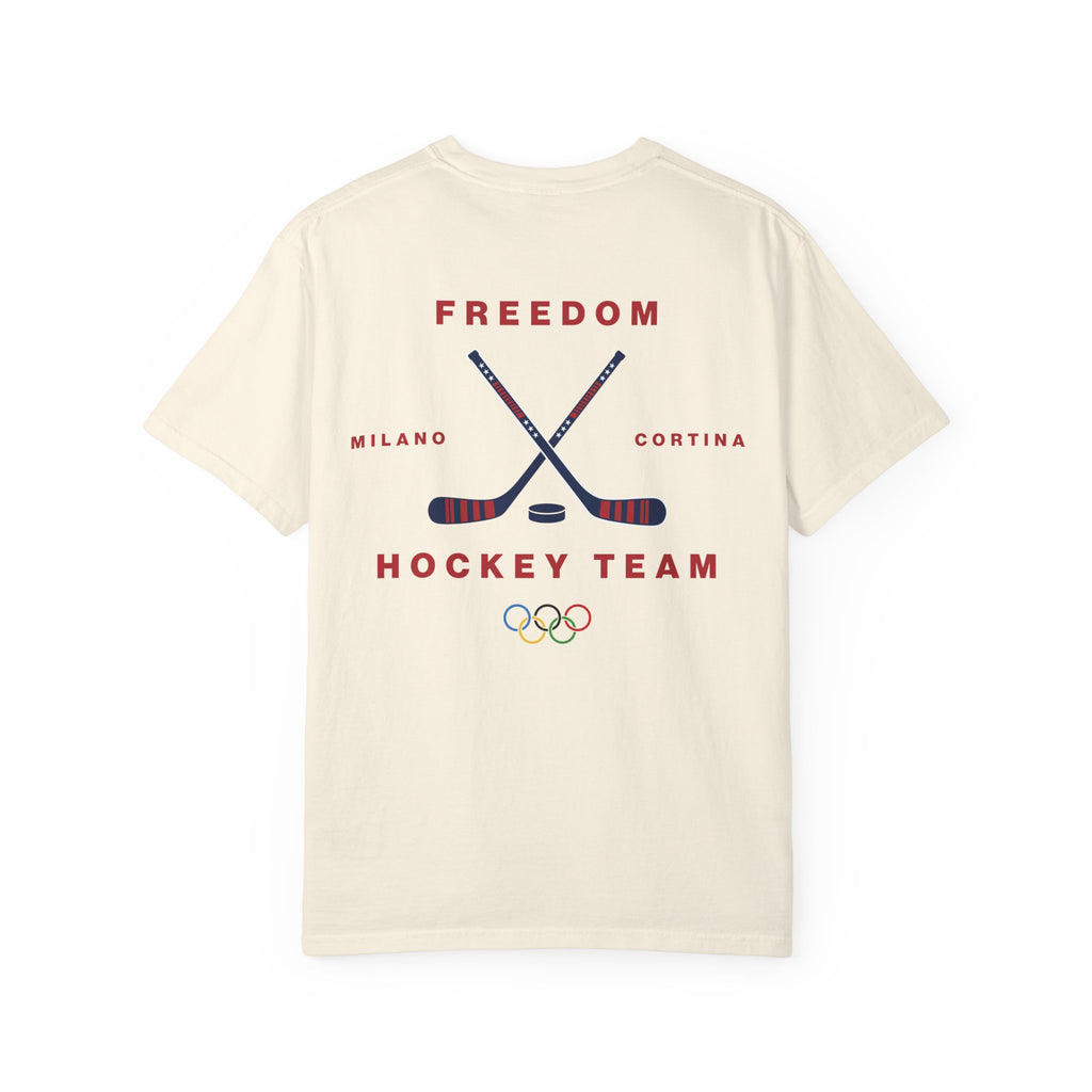 Freedom Hockey Team Olympics Team USA Charlie Kirk Edition T-shirt