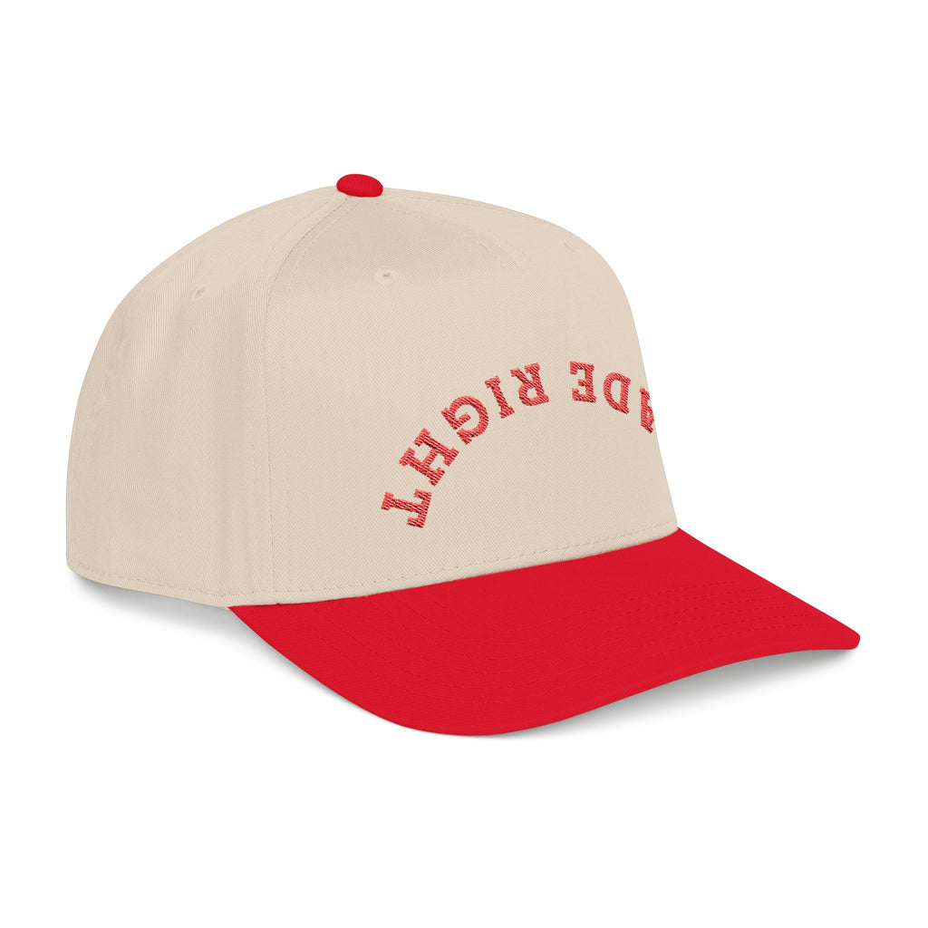 Made Right Curved Embroidered Baseball Cap - Red
