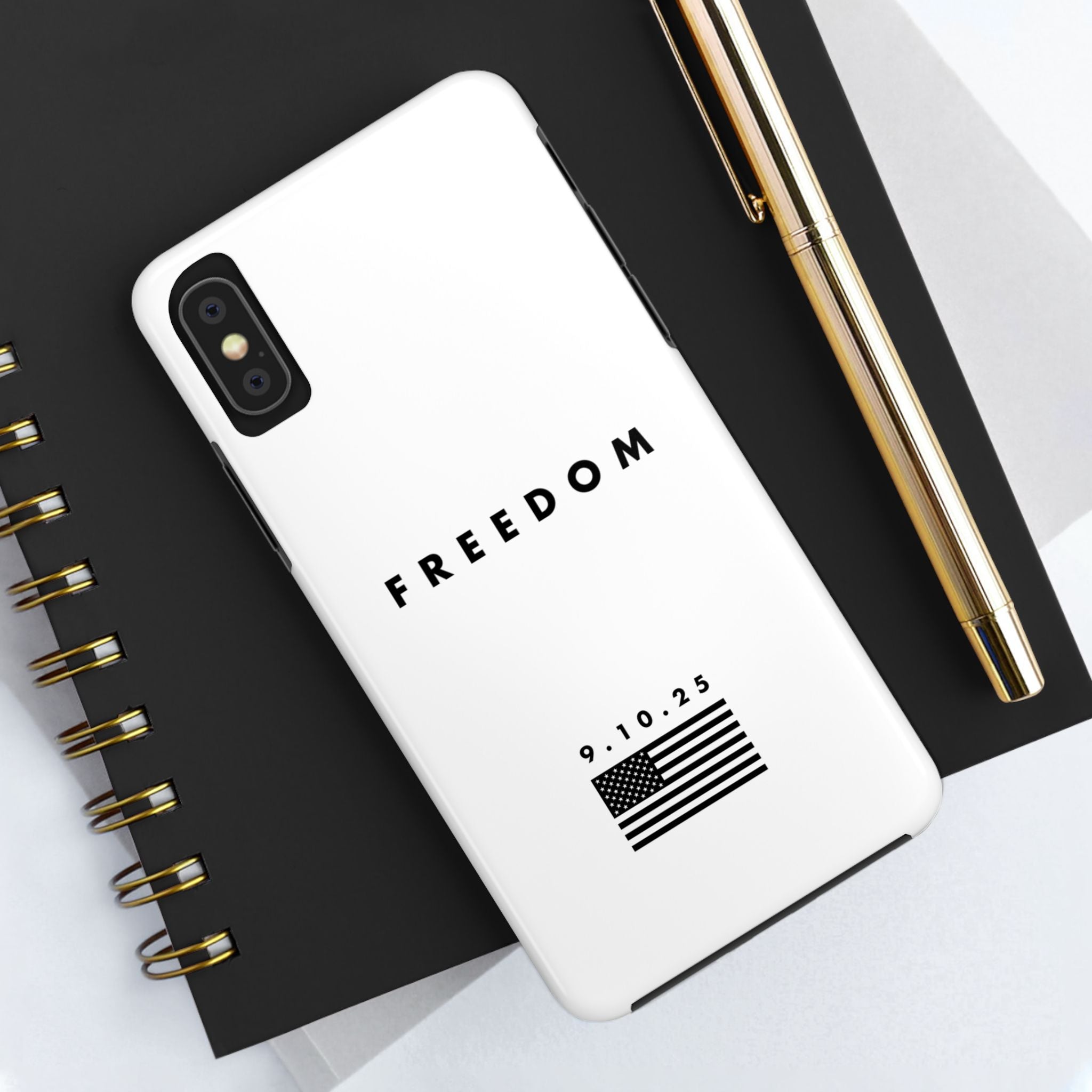 Freedom Charlie Kirk Turning Point USA Tough Phone Cases - Rugged Protection, USA Flag Design, Perfect for Patriots, Gifts for Veterans, Independence Day