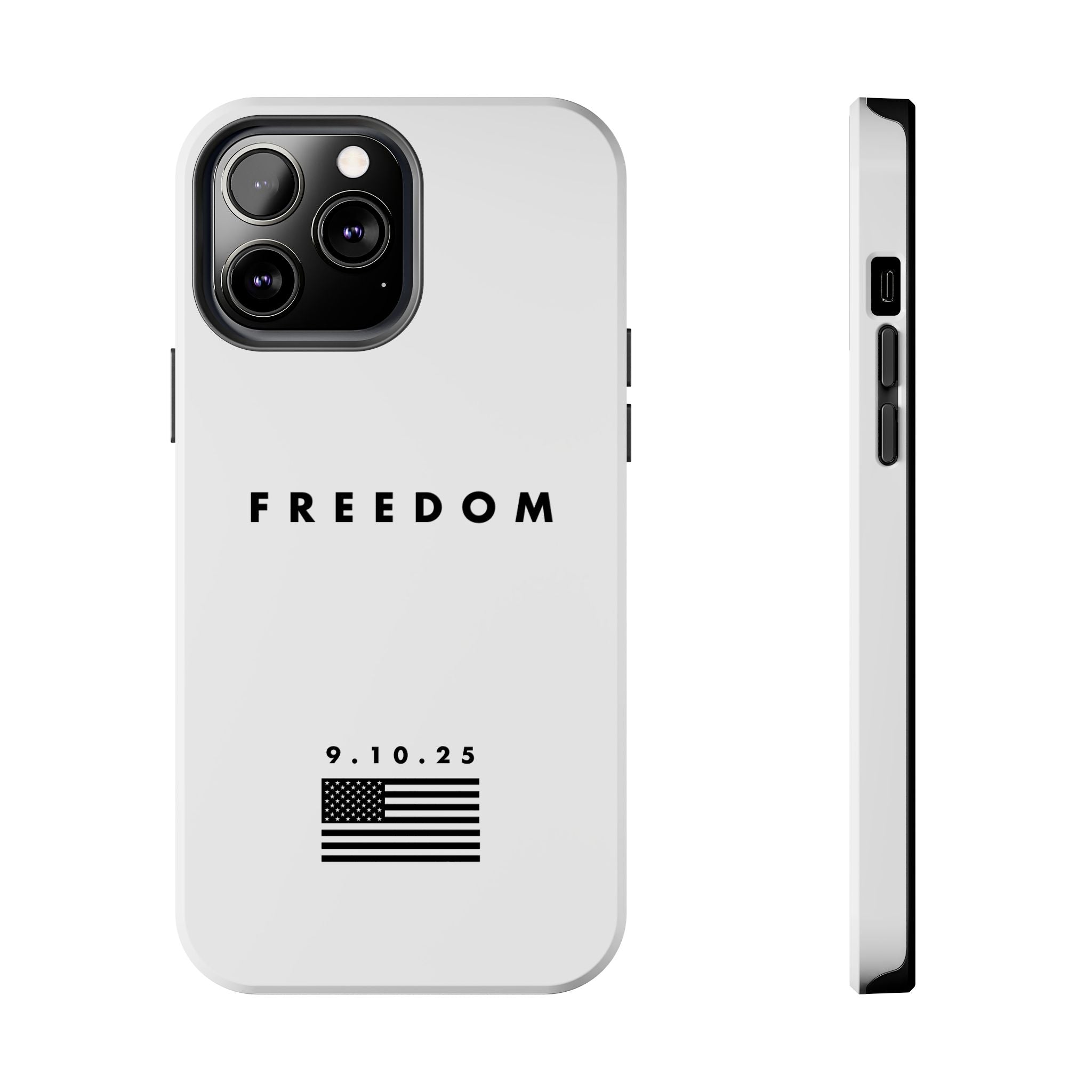 Freedom Charlie Kirk Turning Point USA Tough Phone Cases - Rugged Protection, USA Flag Design, Perfect for Patriots, Gifts for Veterans, Independence Day