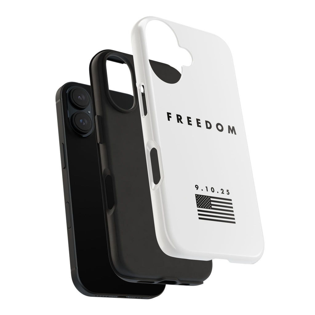 Freedom Charlie Kirk Turning Point USA Tough Phone Cases - Rugged Protection, USA Flag Design, Perfect for Patriots, Gifts for Veterans, Independence Day