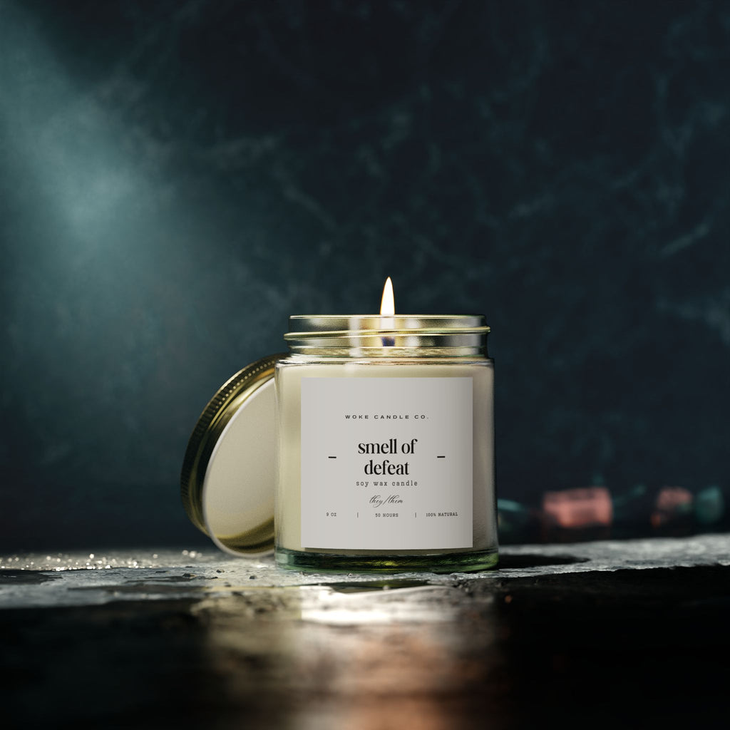 Woke Candel Co - Smell of Defeat, Cozy Home Decor, Relaxation Gift, Self-Care Essentials, Aromatherapy, Gift for Her