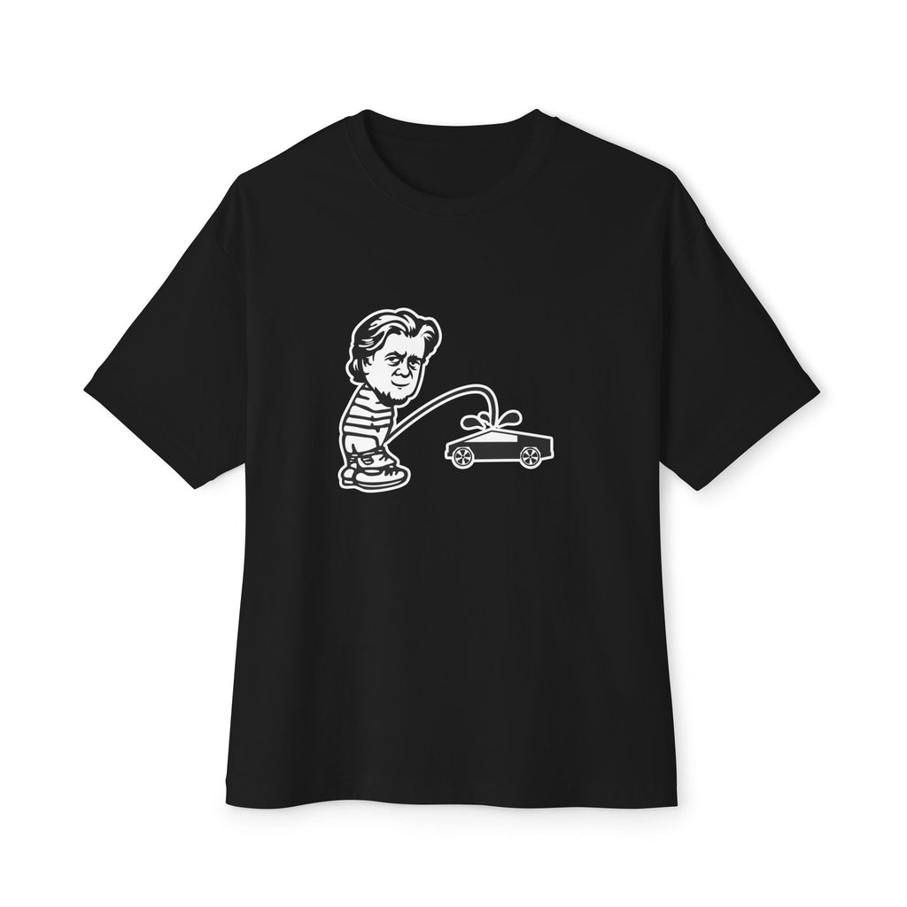 Bannon Peeing on Cybertruck Men's Tee