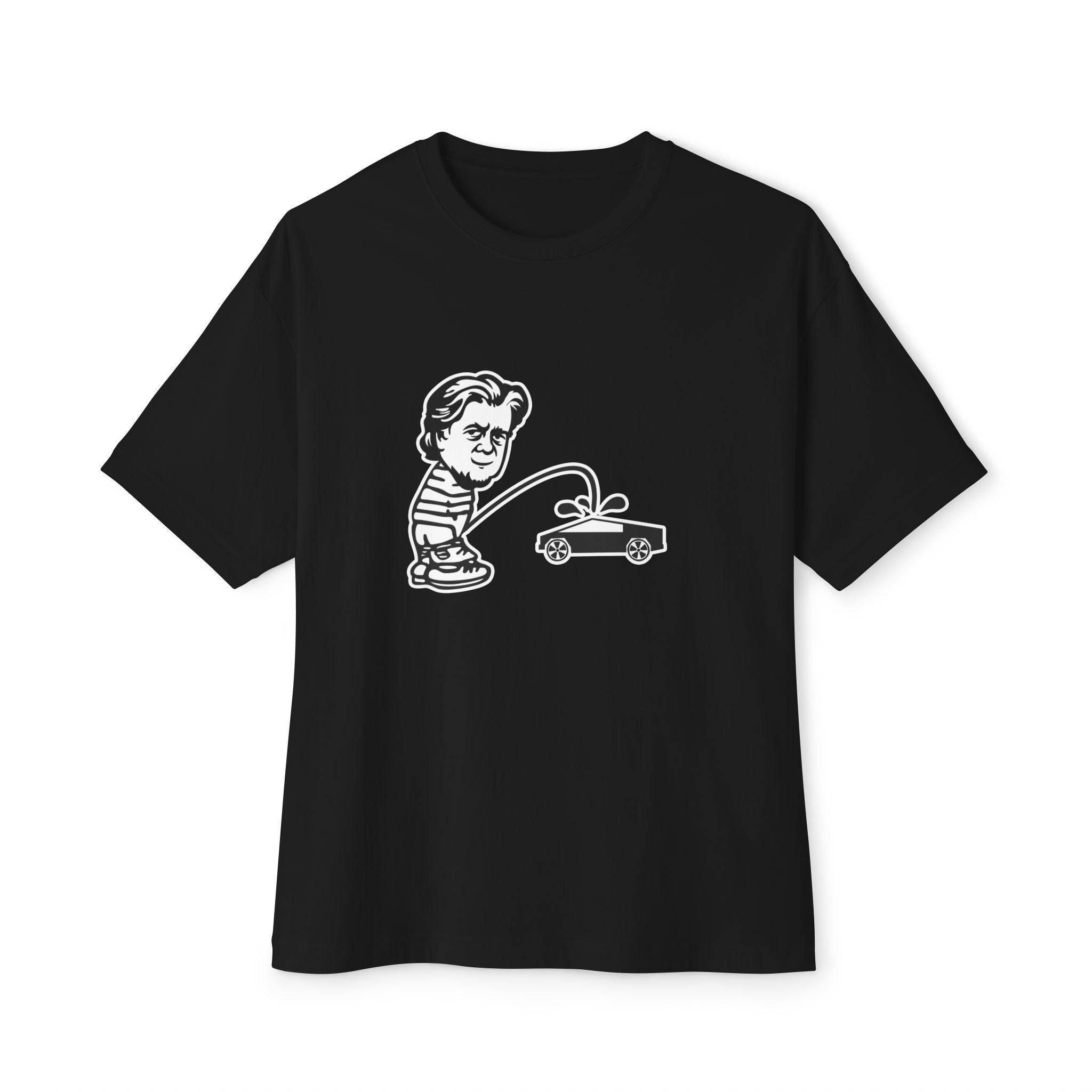 Bannon Peeing on Cybertruck Men's Tee