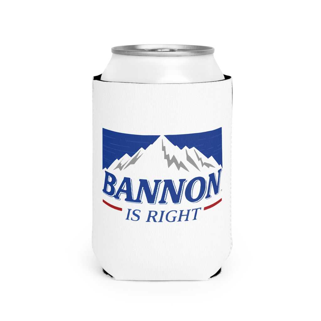 Bannon Is Right Can Cooler Sleeve, Fun Beverage Holder, Custom Drink Insulator, Summer BBQ Essential, Party Favor, Gift Idea