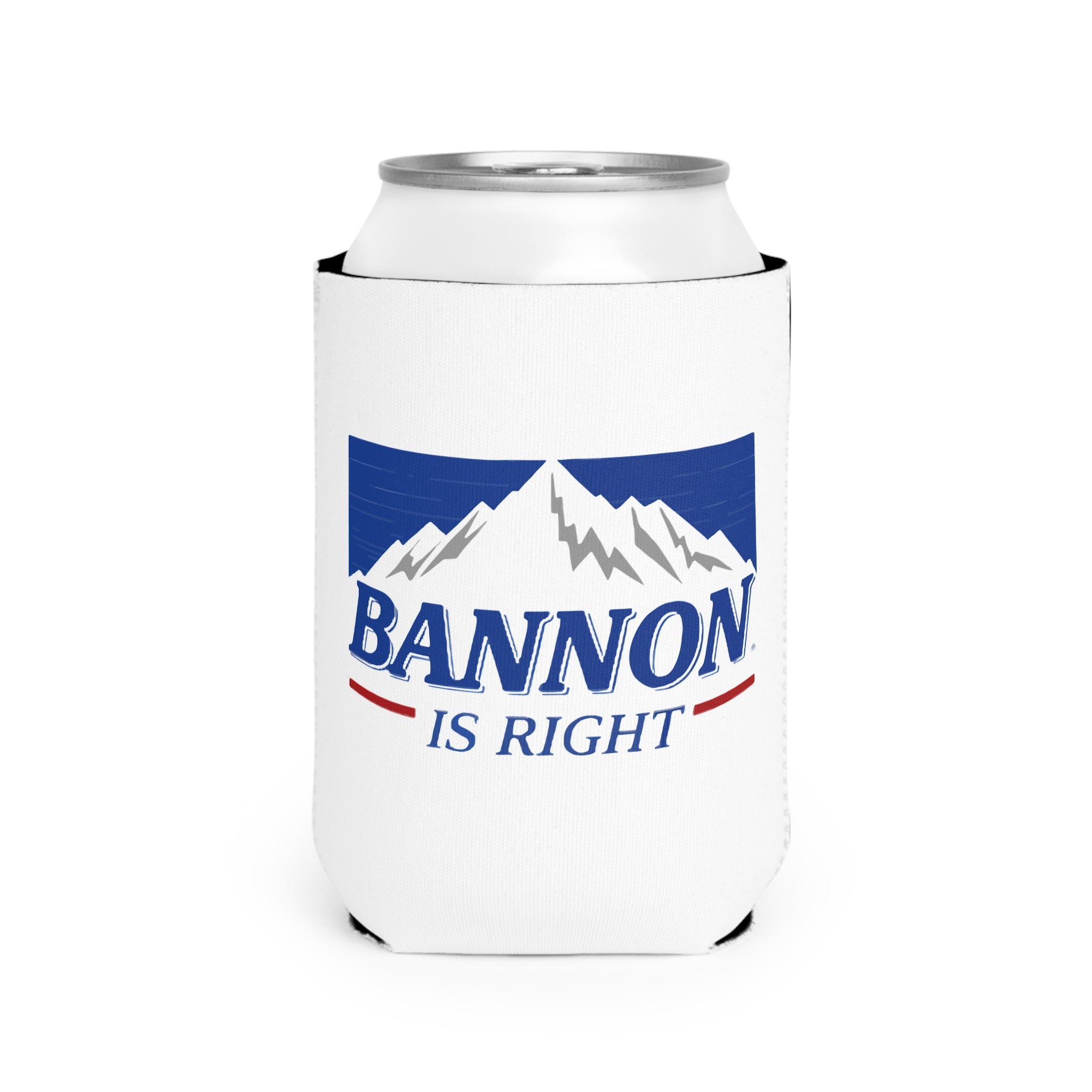 Bannon Is Right Can Cooler Sleeve, Fun Beverage Holder, Custom Drink Insulator, Summer BBQ Essential, Party Favor, Gift Idea