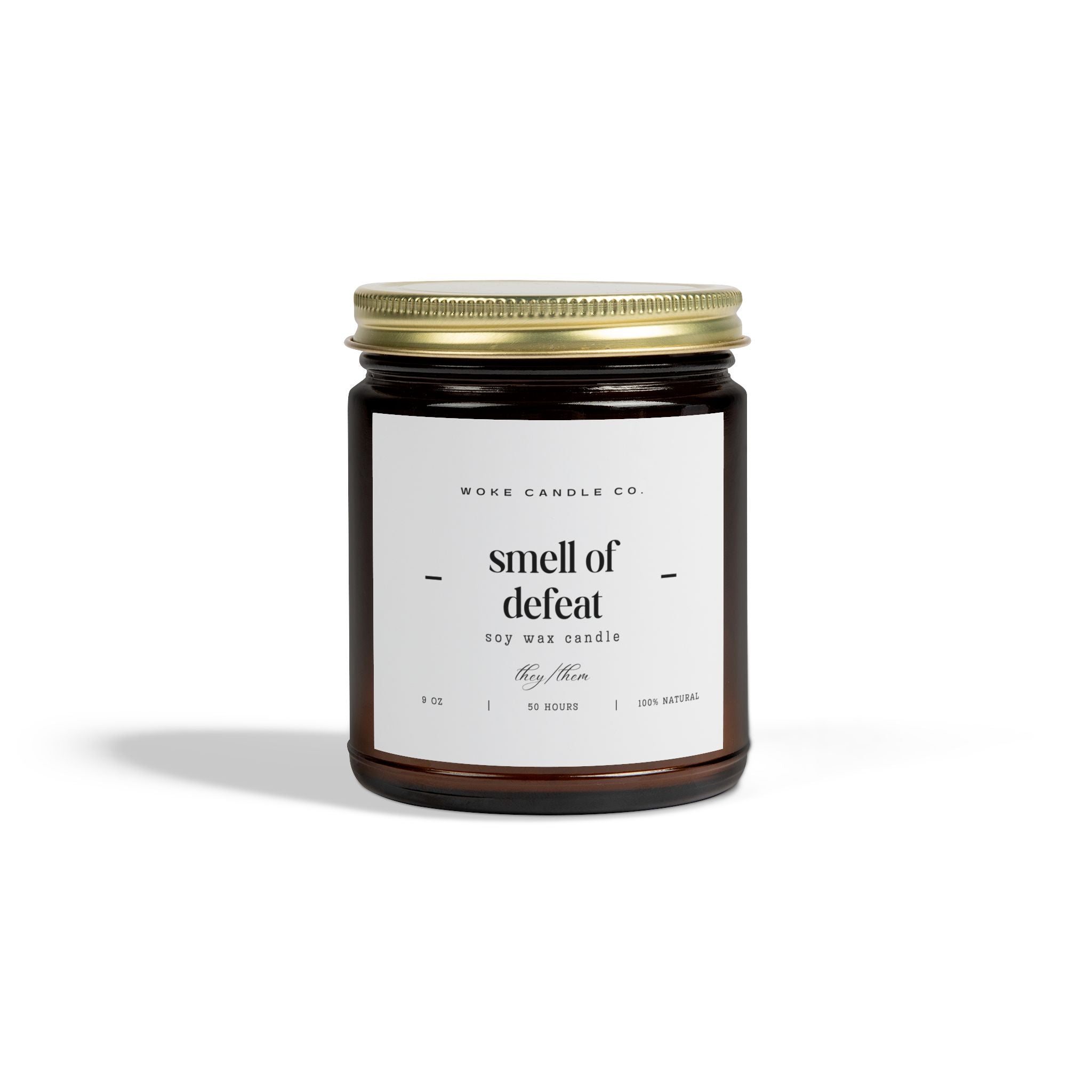 Woke Candel Co - Smell of Defeat, Cozy Home Decor, Relaxation Gift, Self-Care Essentials, Aromatherapy, Gift for Her