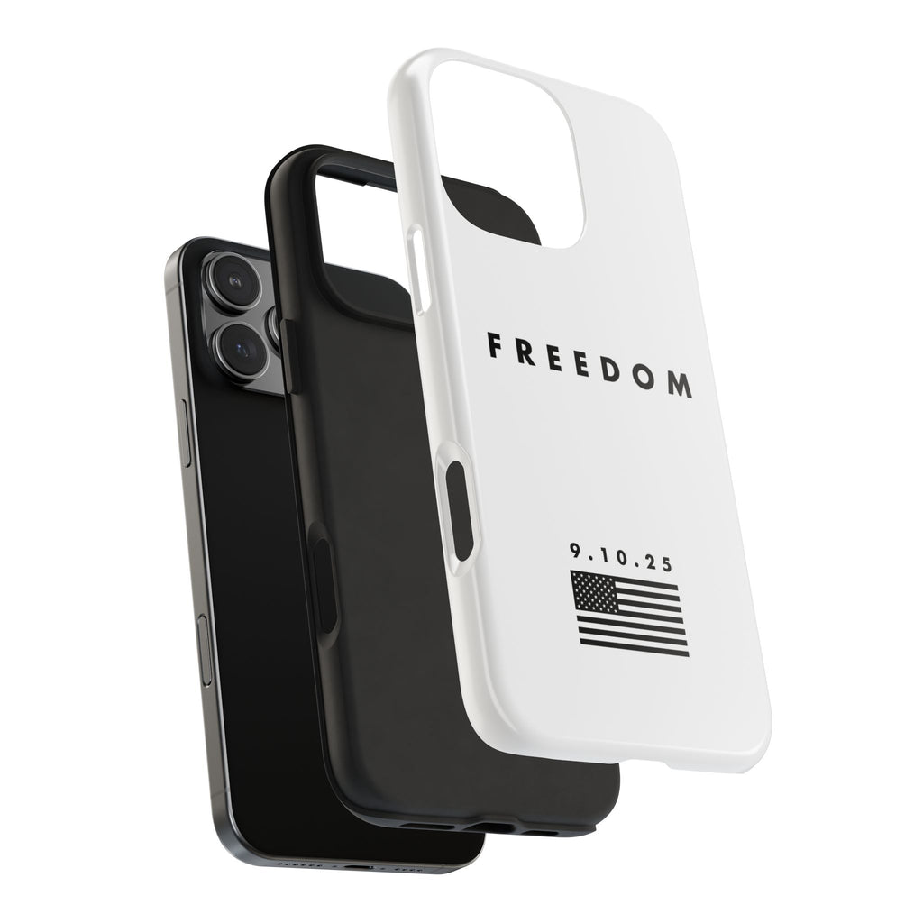 Freedom Charlie Kirk Turning Point USA Tough Phone Cases - Rugged Protection, USA Flag Design, Perfect for Patriots, Gifts for Veterans, Independence Day