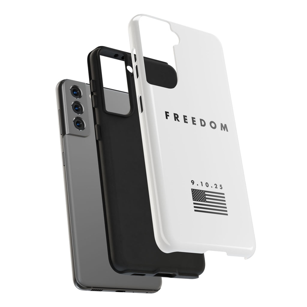 Freedom Charlie Kirk Turning Point USA Tough Phone Cases - Rugged Protection, USA Flag Design, Perfect for Patriots, Gifts for Veterans, Independence Day