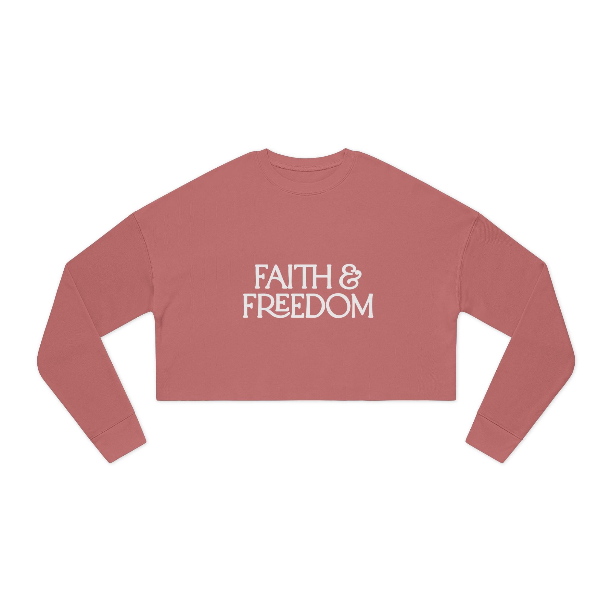 Faith & Freedom Cropped Sweatshirt