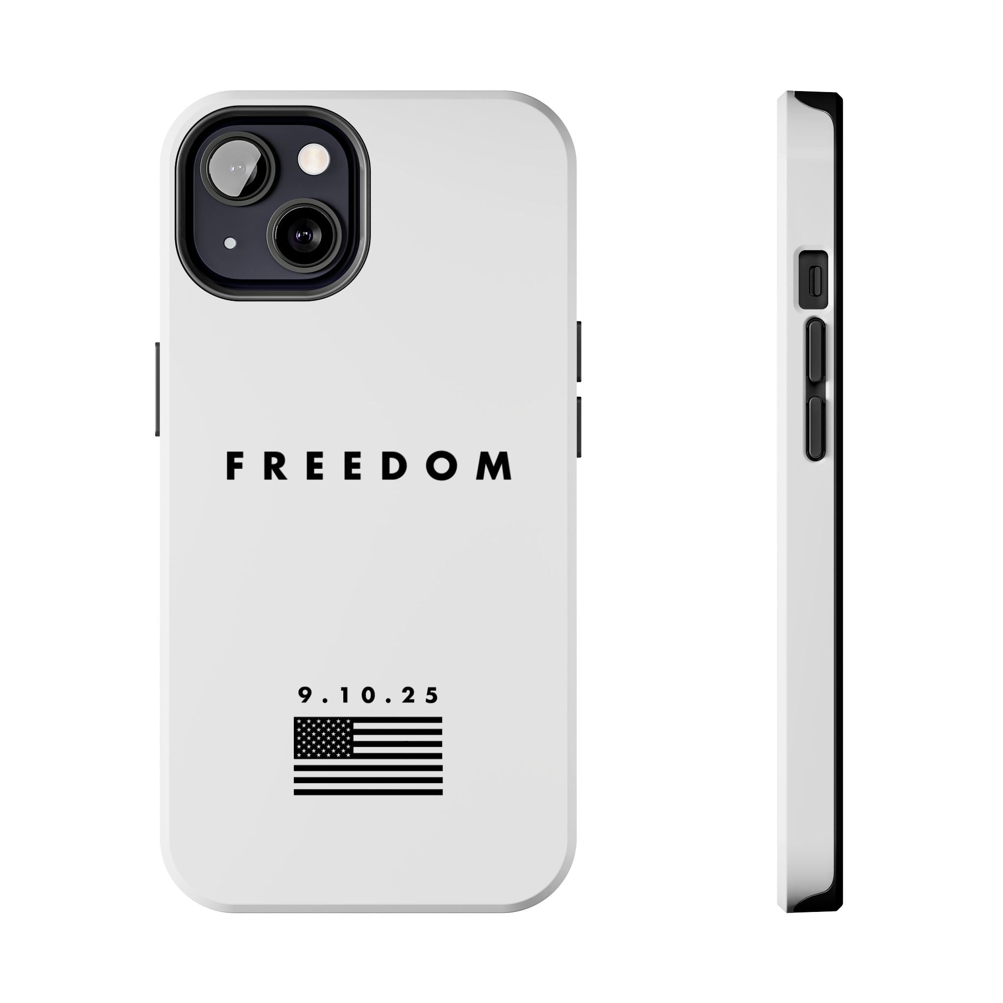 Freedom Charlie Kirk Turning Point USA Tough Phone Cases - Rugged Protection, USA Flag Design, Perfect for Patriots, Gifts for Veterans, Independence Day