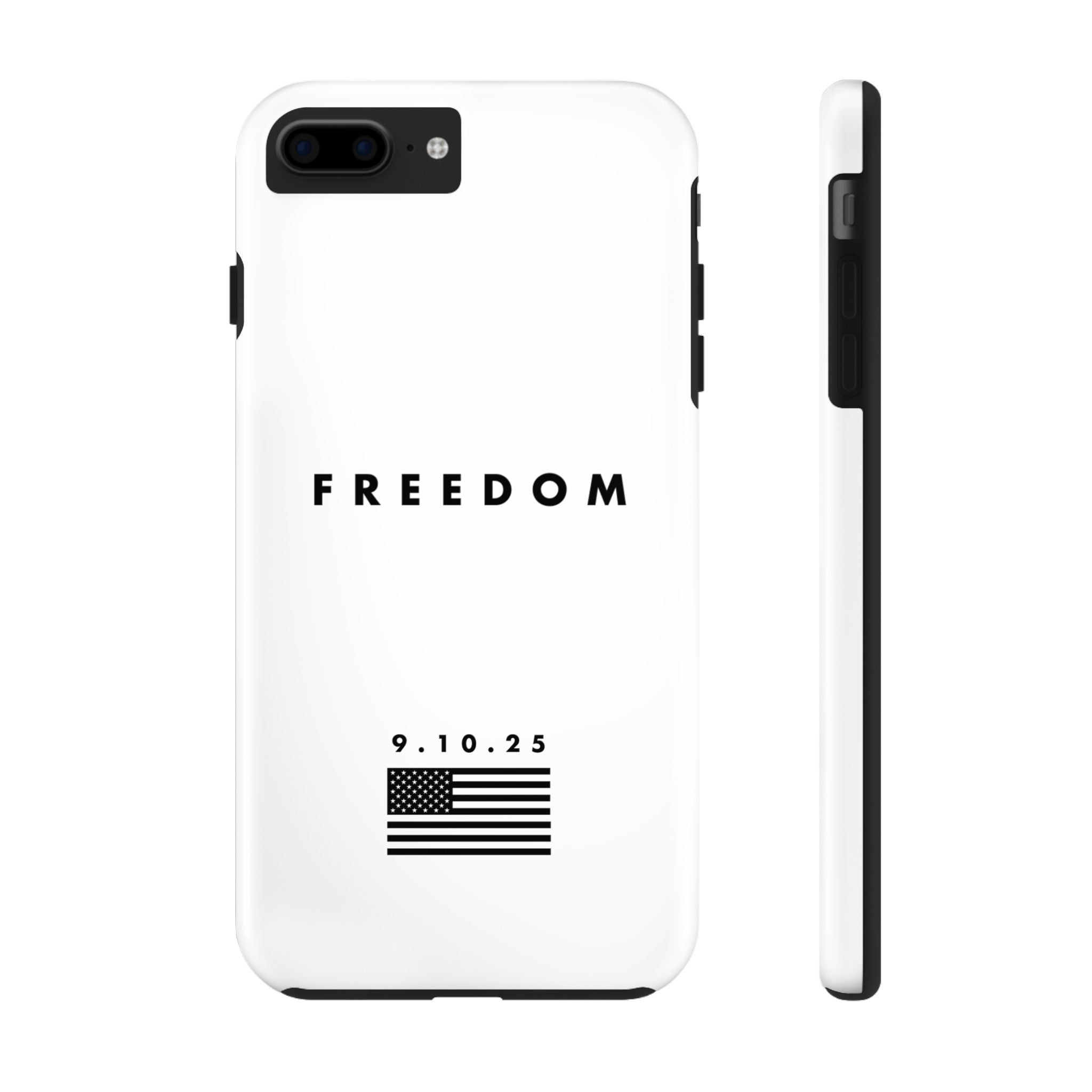 Freedom Charlie Kirk Turning Point USA Tough Phone Cases - Rugged Protection, USA Flag Design, Perfect for Patriots, Gifts for Veterans, Independence Day