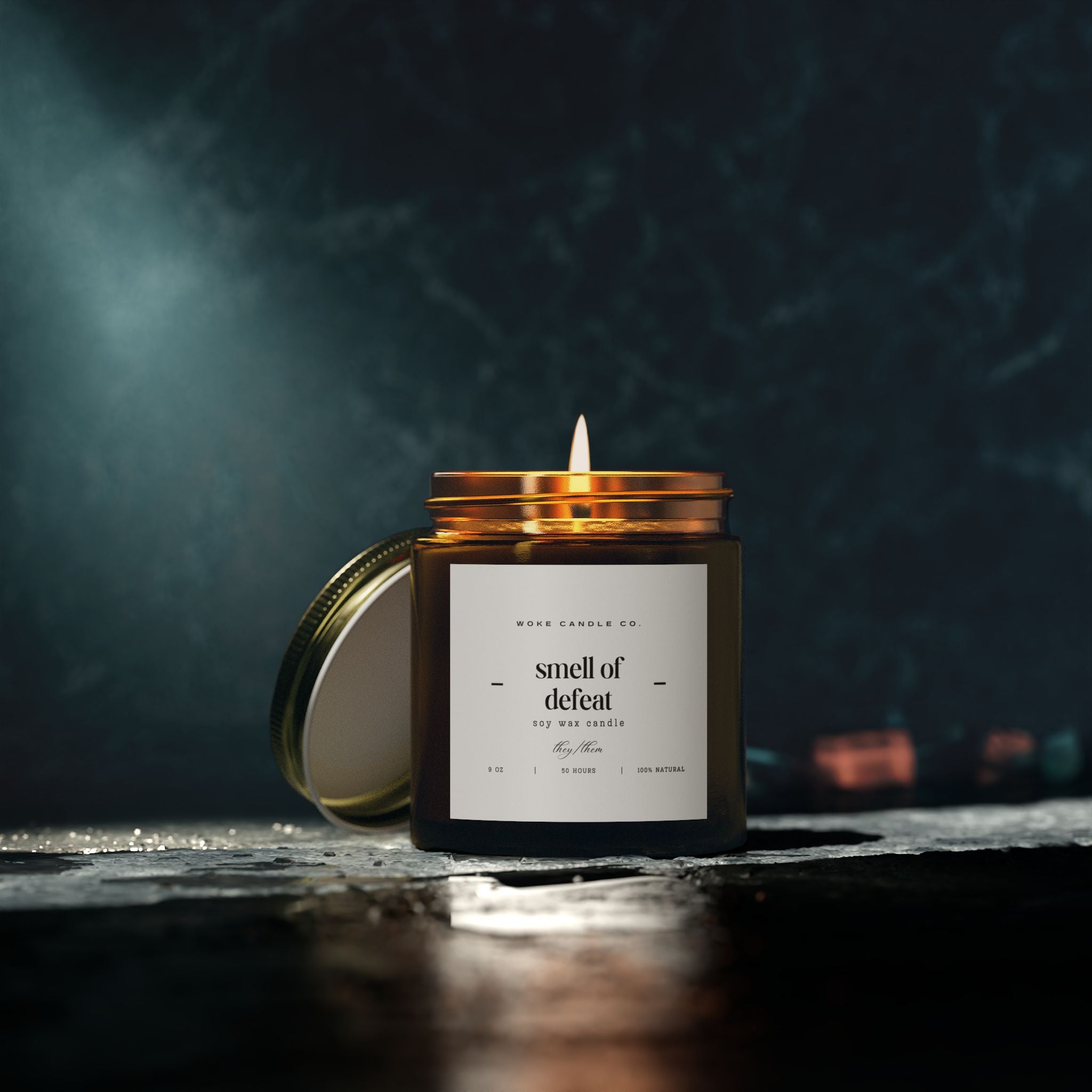 Woke Candel Co - Smell of Defeat, Cozy Home Decor, Relaxation Gift, Self-Care Essentials, Aromatherapy, Gift for Her