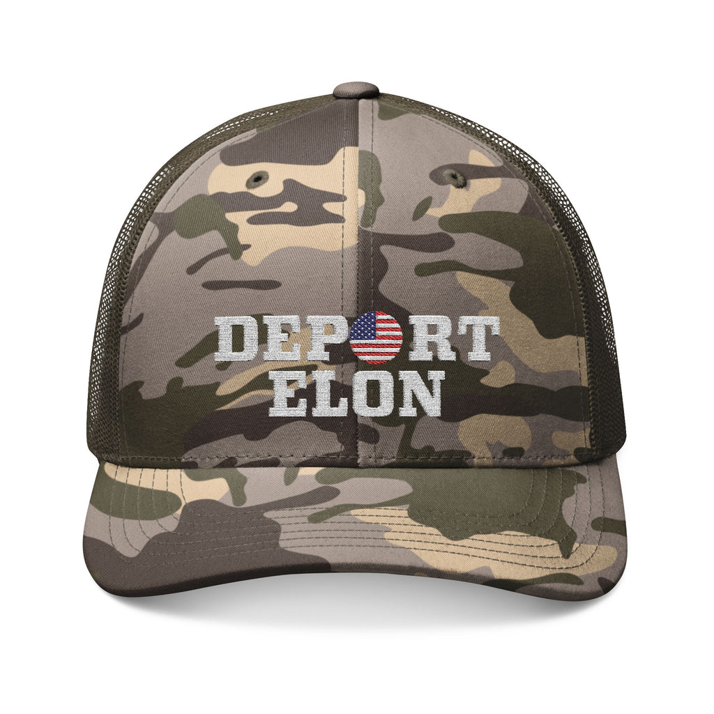 Deport Elon Camo Trucker Hat